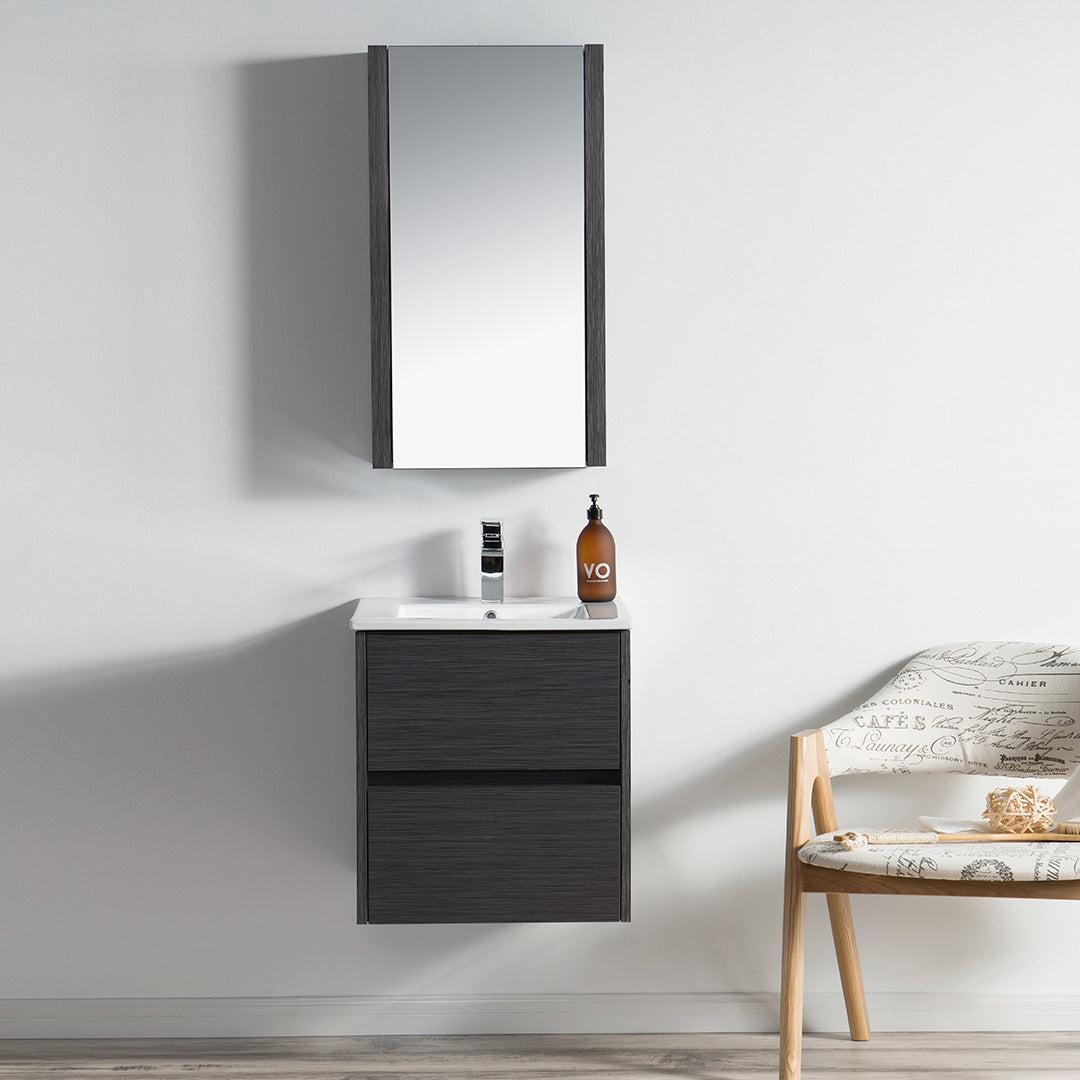 Valencia 20" Silver Grey Vanity with Top