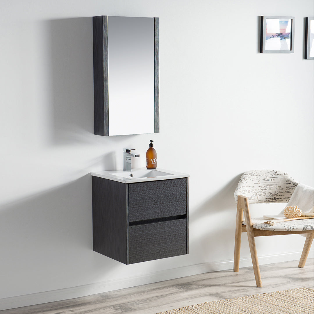 Valencia 20" Silver Grey Vanity with Top