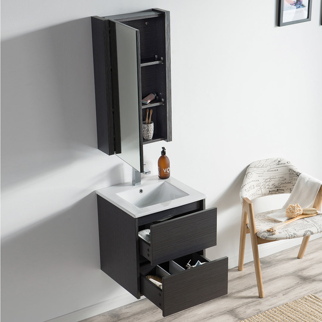 Valencia 20" Silver Grey Vanity with Top