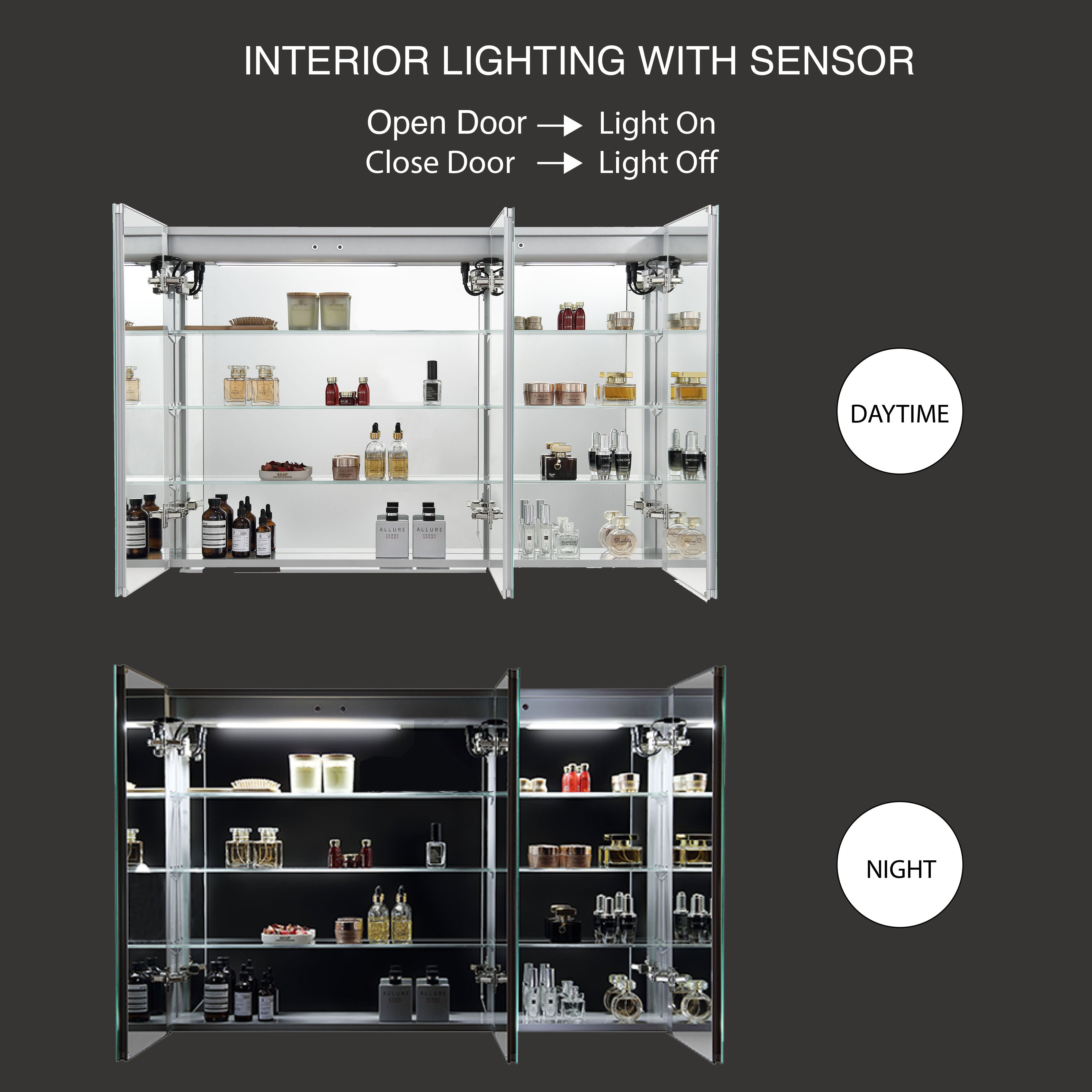 Vega – 48 Inch LED Medicine Cabinet