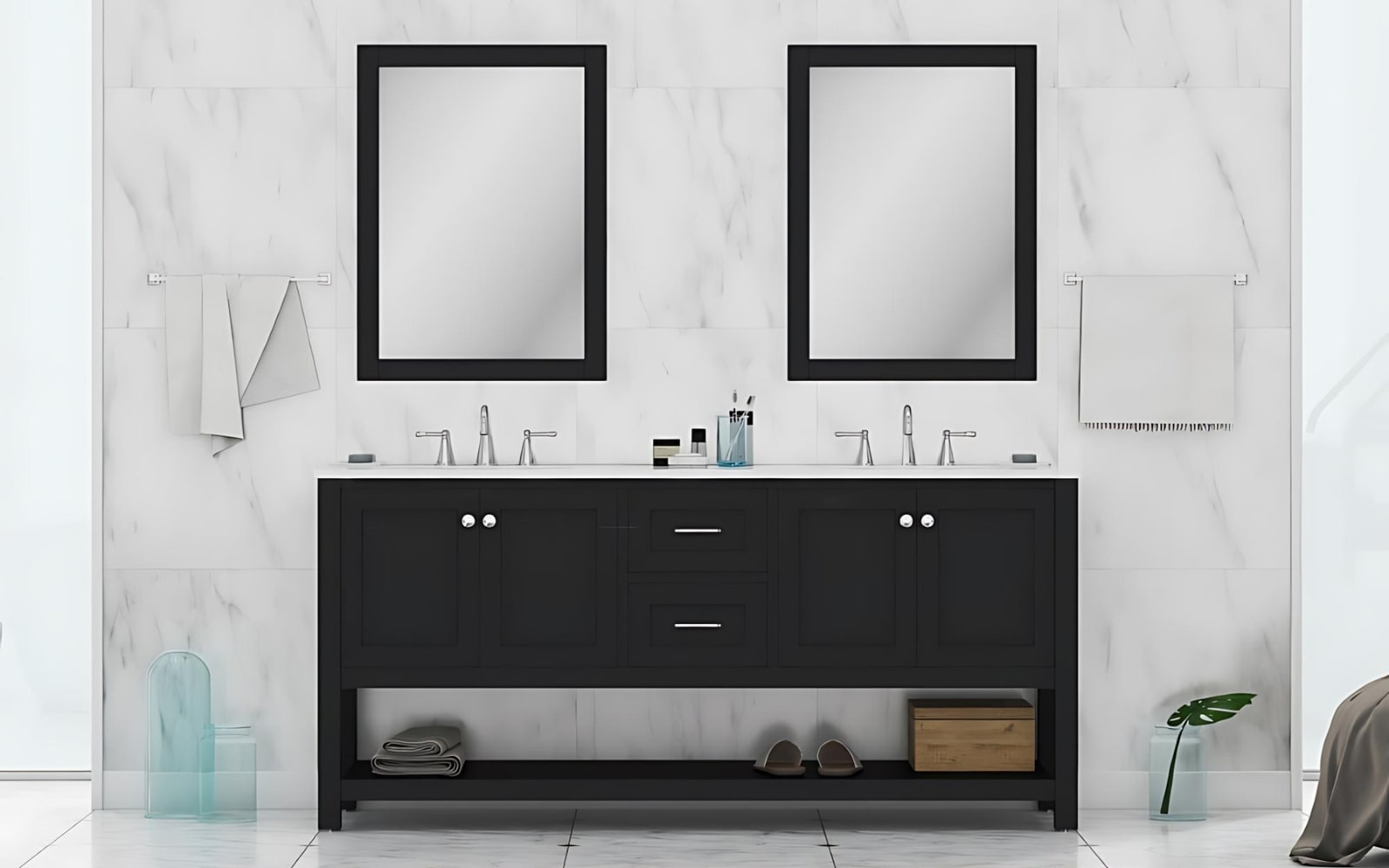 The Wilmington is a breath-taking contemporary bathroom vanity