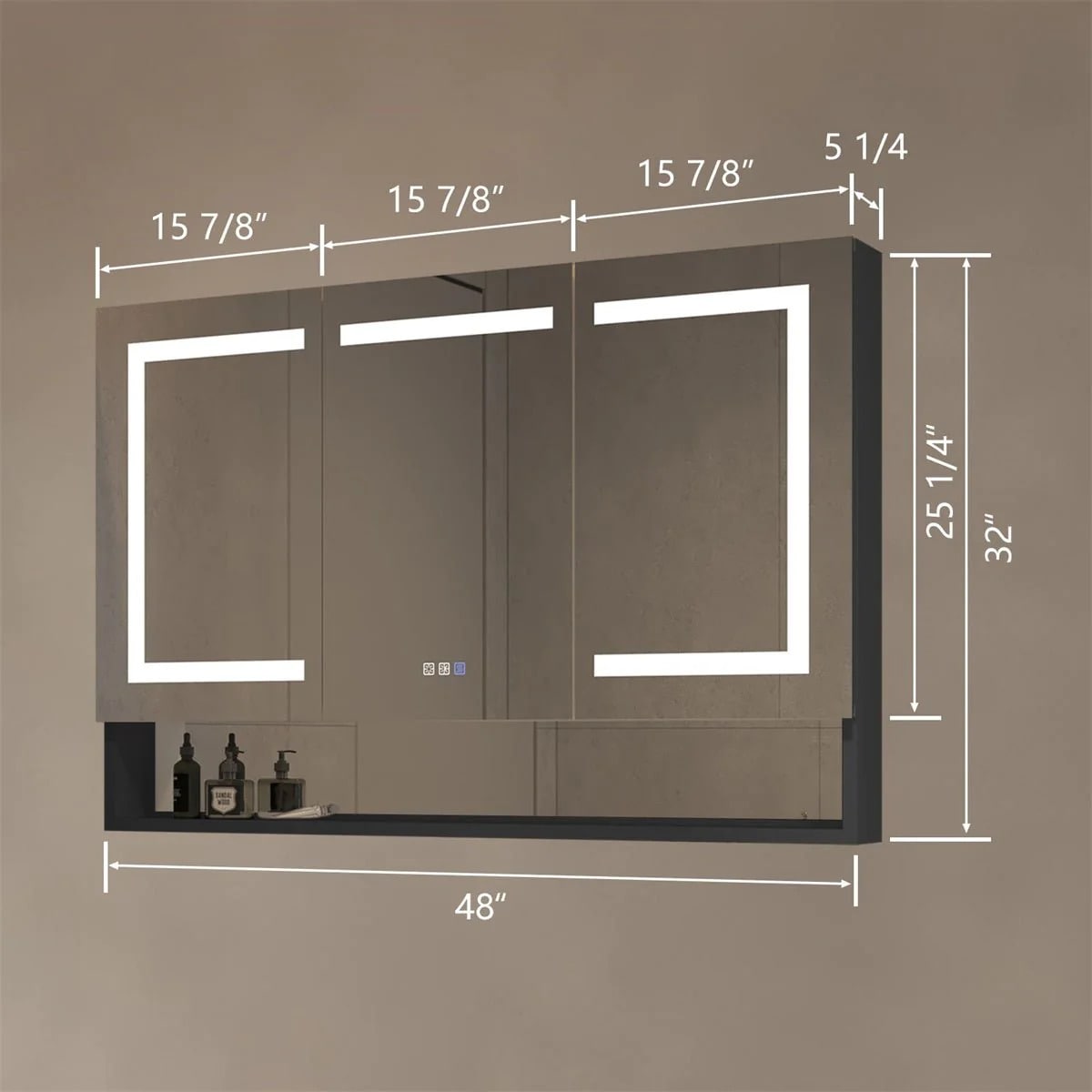 Ample 48" x 32" LED Medicine Cabinet