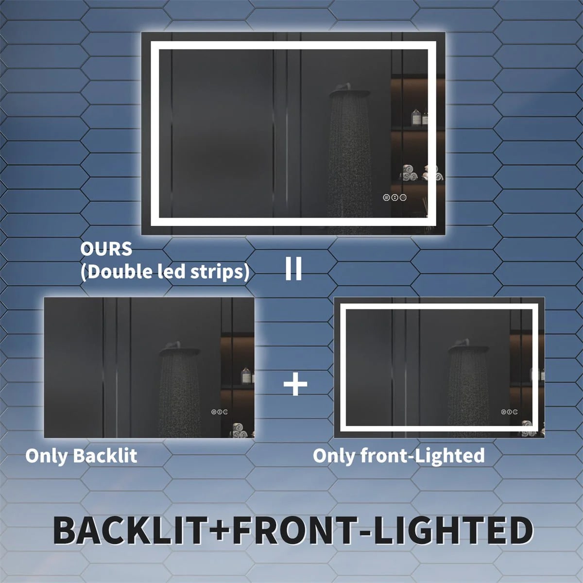 Apex 24in x 36in LED MIrror