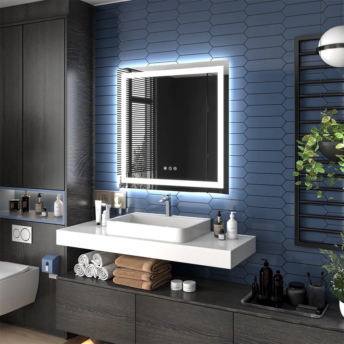 Apex 36" W X 36" H LED Mirror