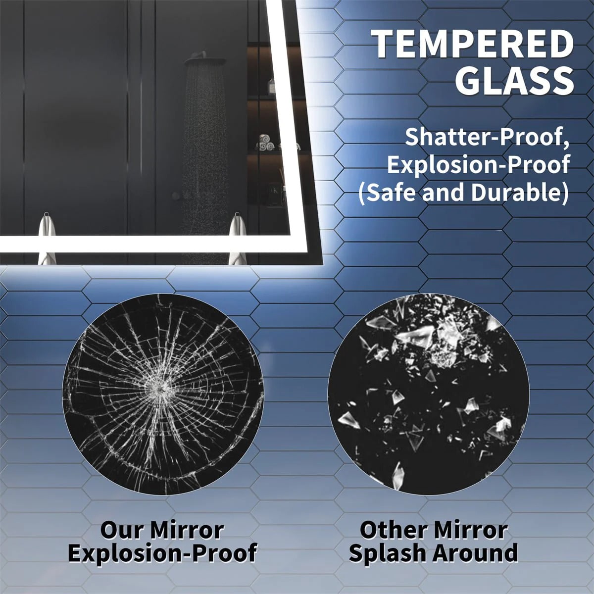 Apex 36" X 36" LED Mirror