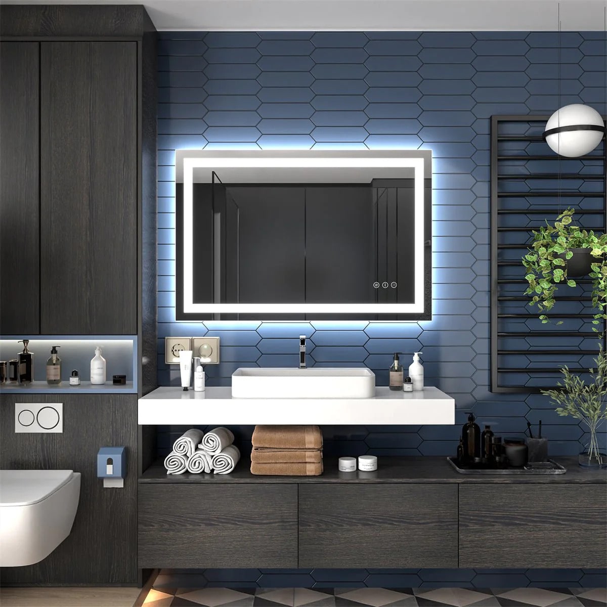 Apex 48 in x 32 in LED Mirror