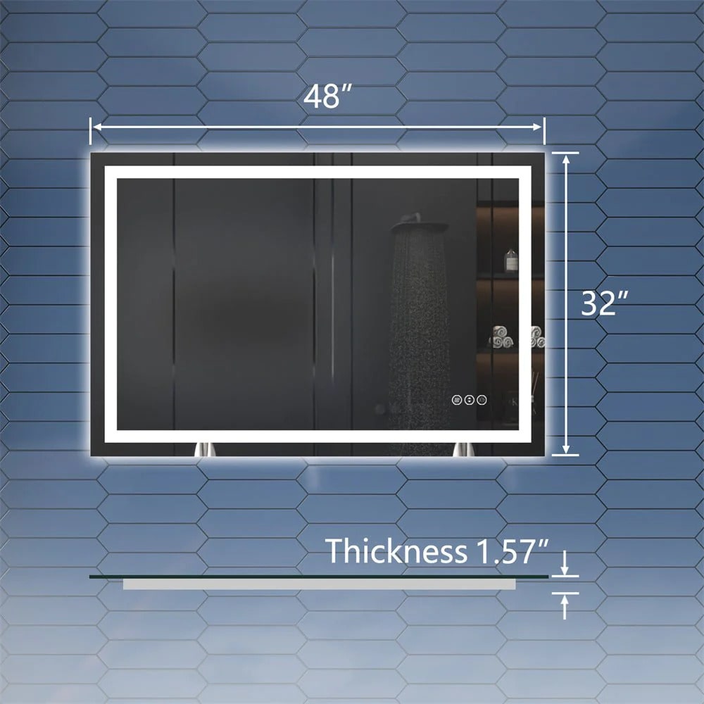 Apex 48" x 32" LED Mirror