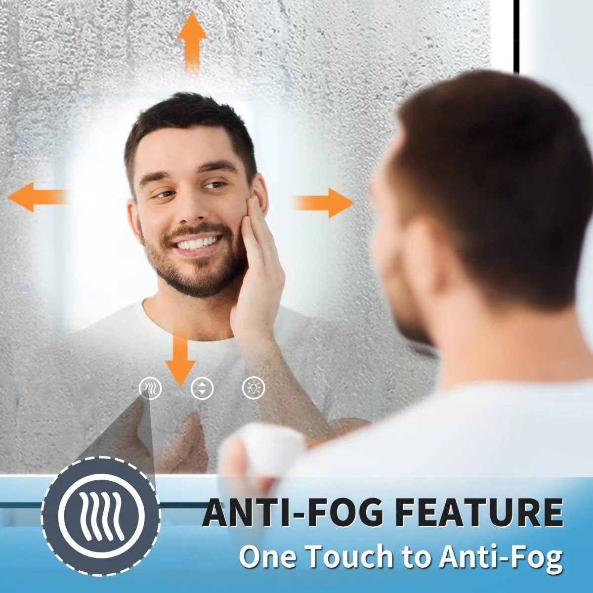 Apex Noir 20"x 28" LED Mirror