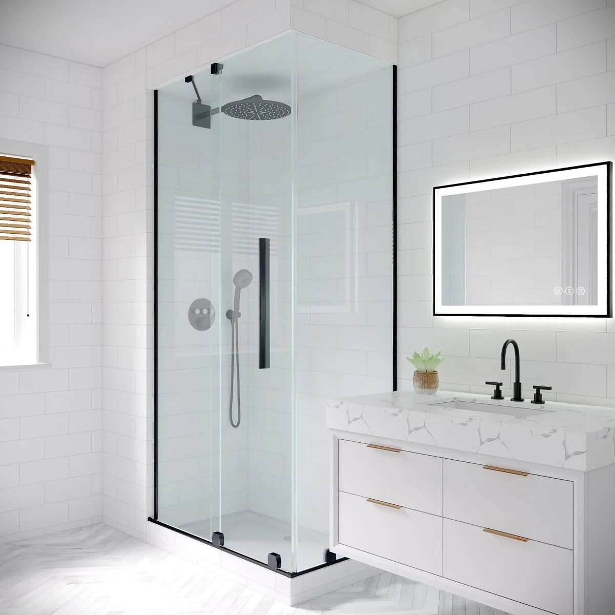 Apex Noir 20"x 28" LED Mirror