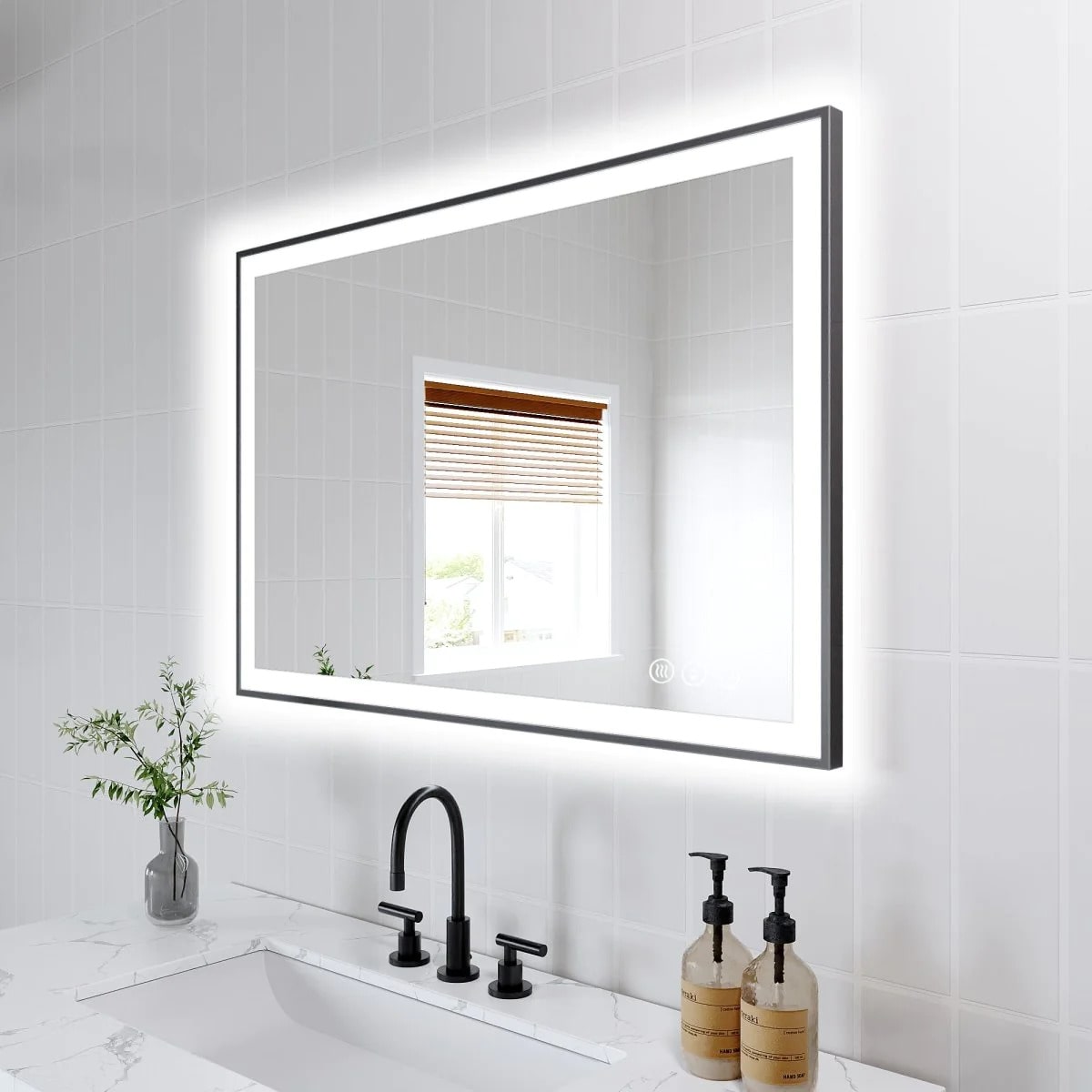 Apex Noir 24"x36" LED Mirror