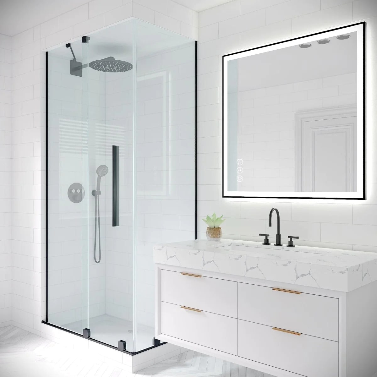 Arden 36"x 36" LED Mirror