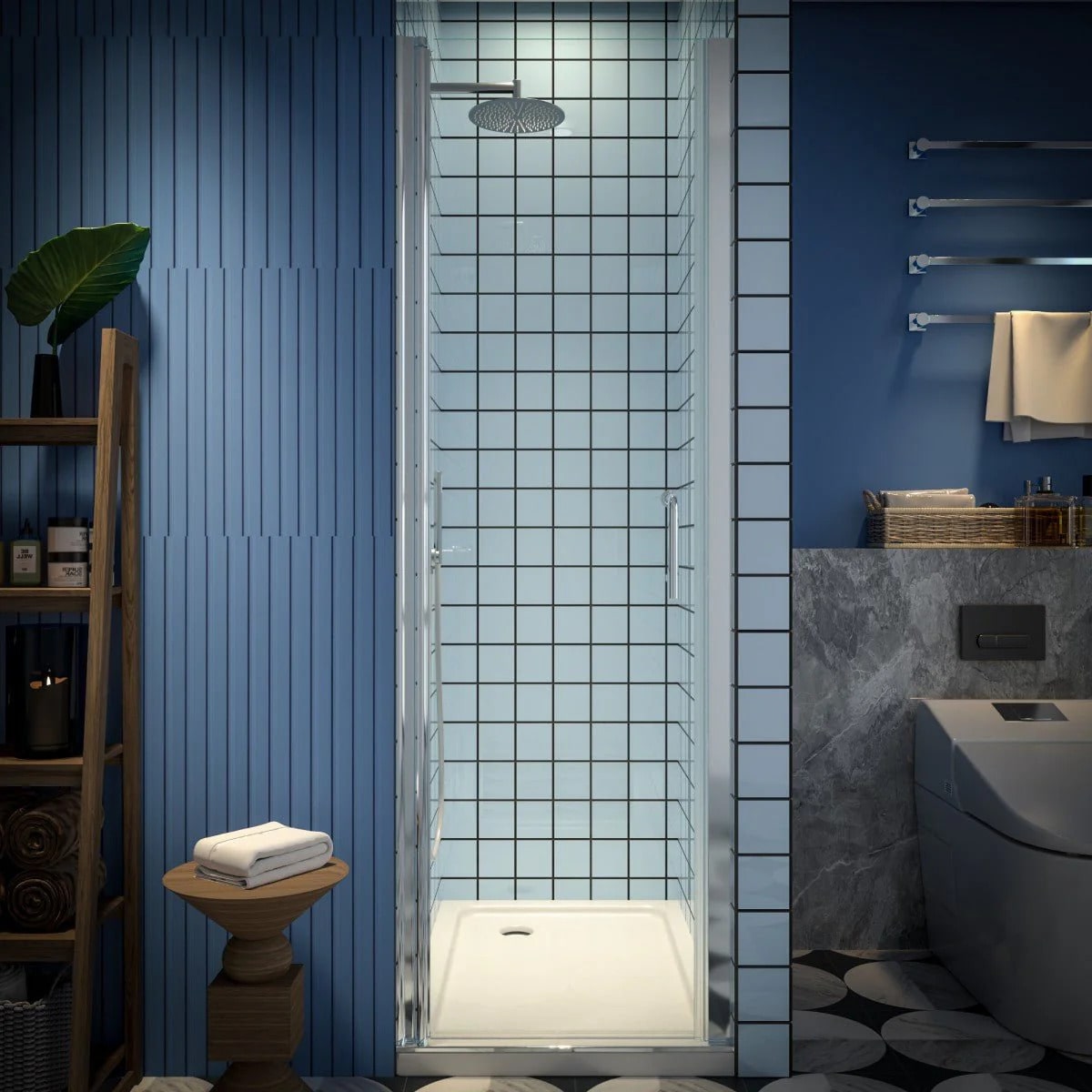 Classy 24-26" Pivot Shower Door