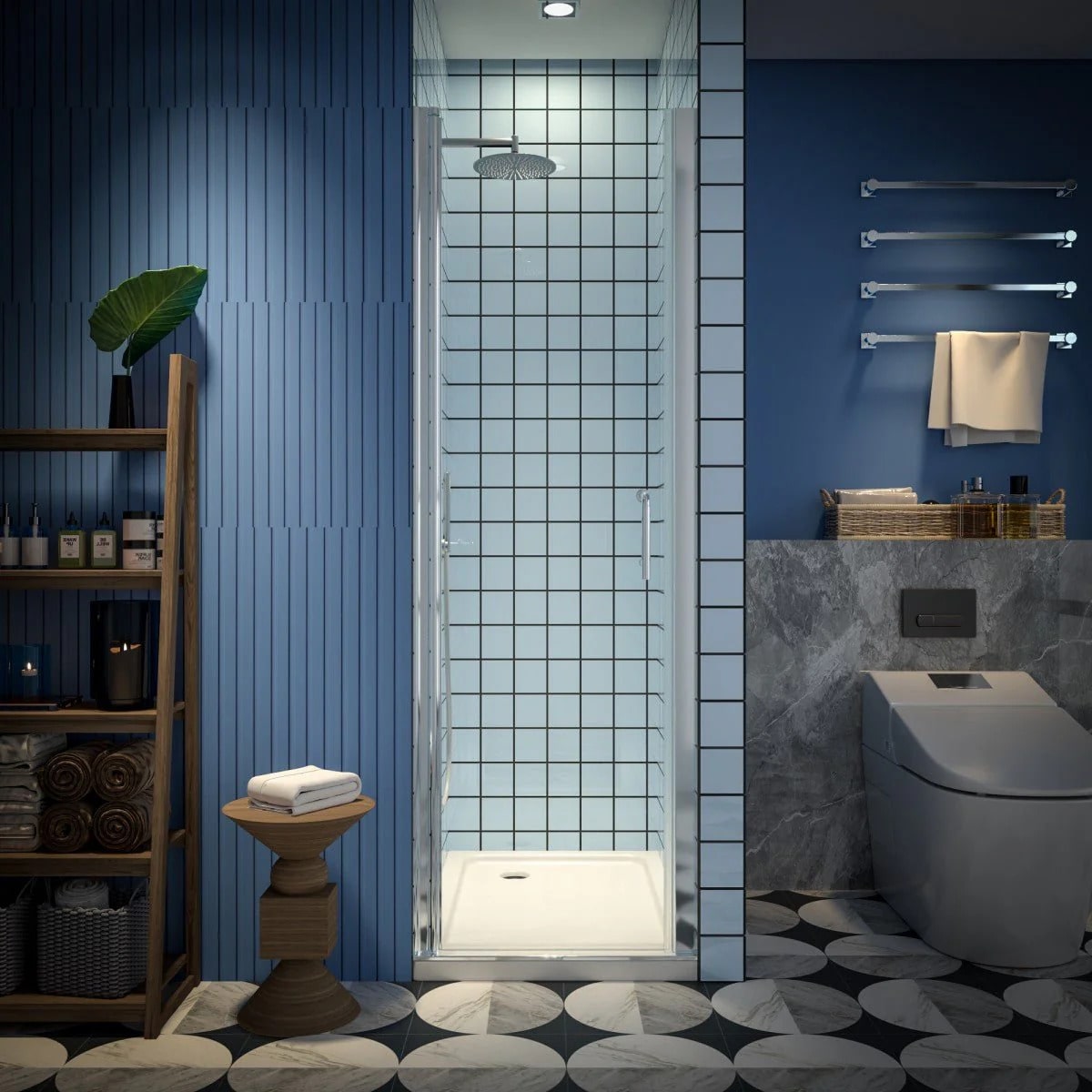 Classy 24-26" Pivot Shower Door