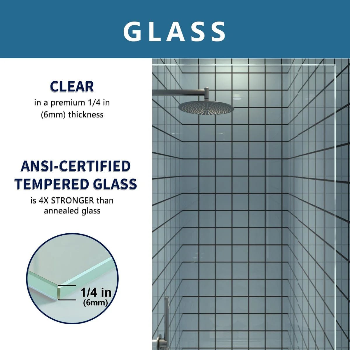 Classy 28-30" Pivot Shower Door