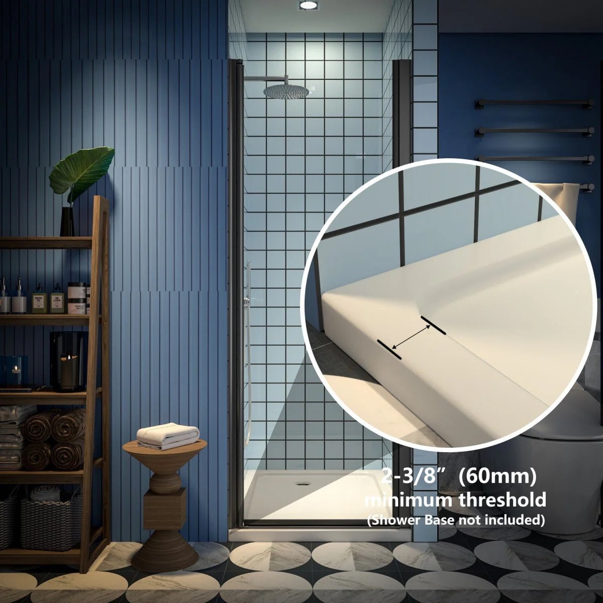 Classy 28-30" Pivot Shower Door