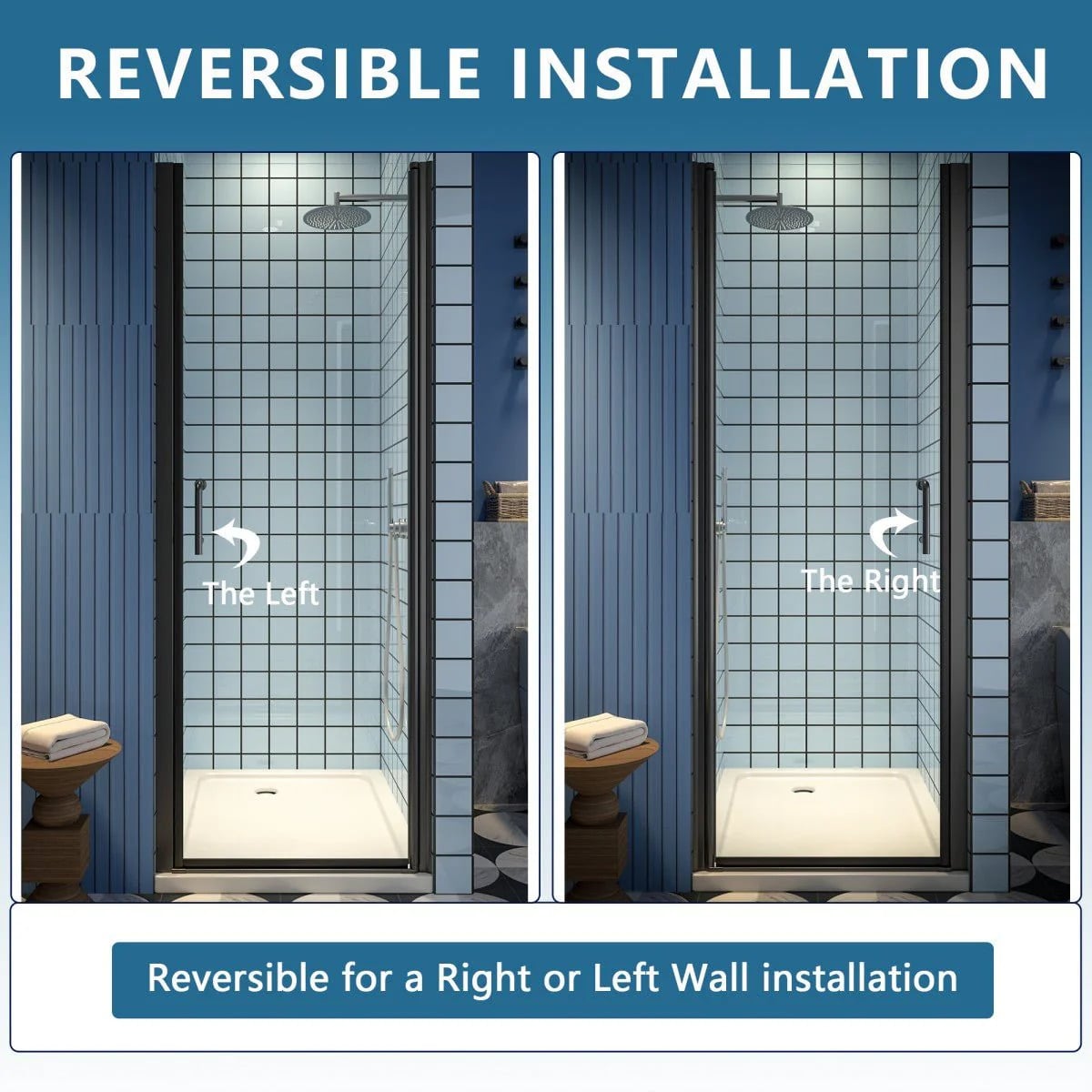 Classy 28-30" Pivot Shower Door