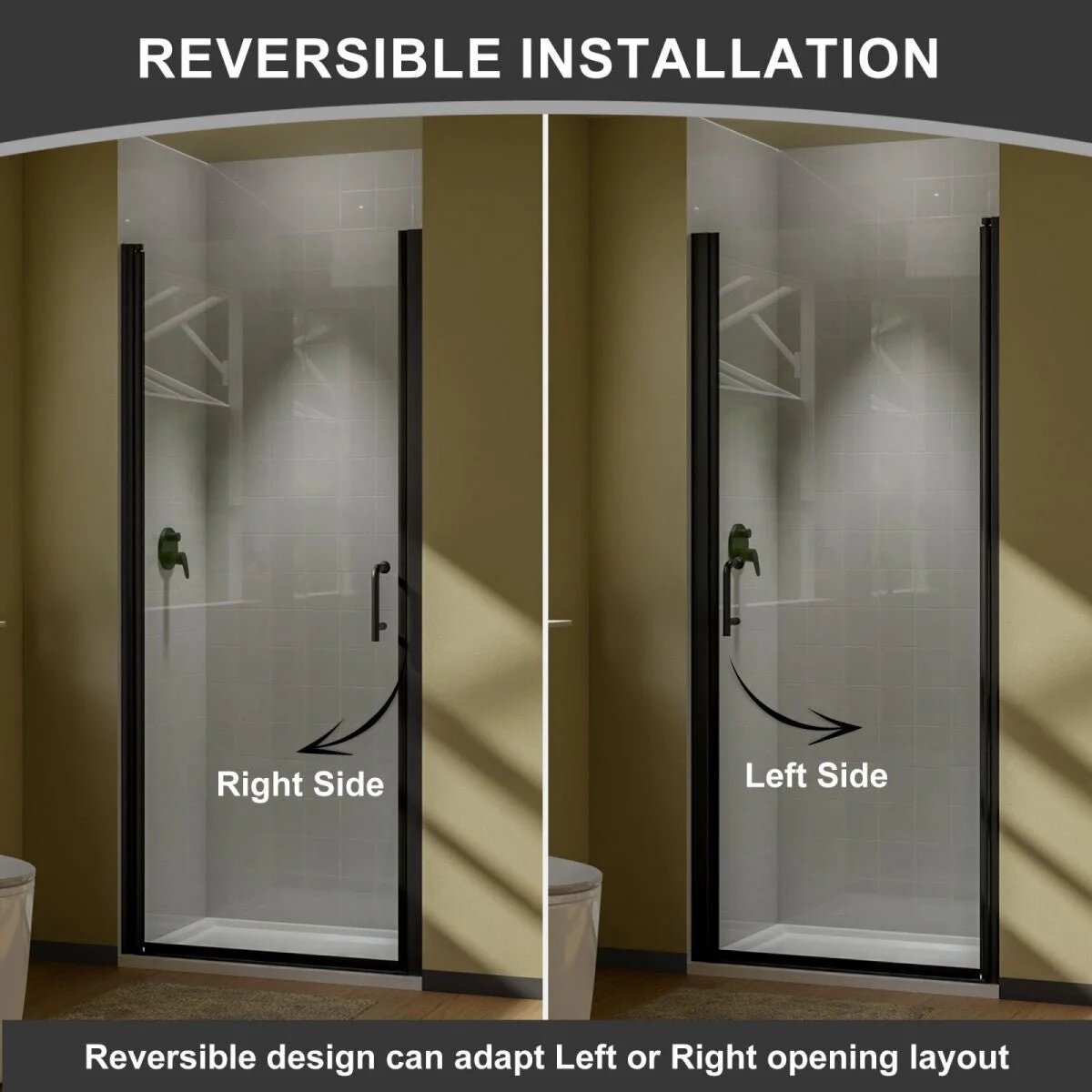 Classy 32-34" Pivot Shower Door