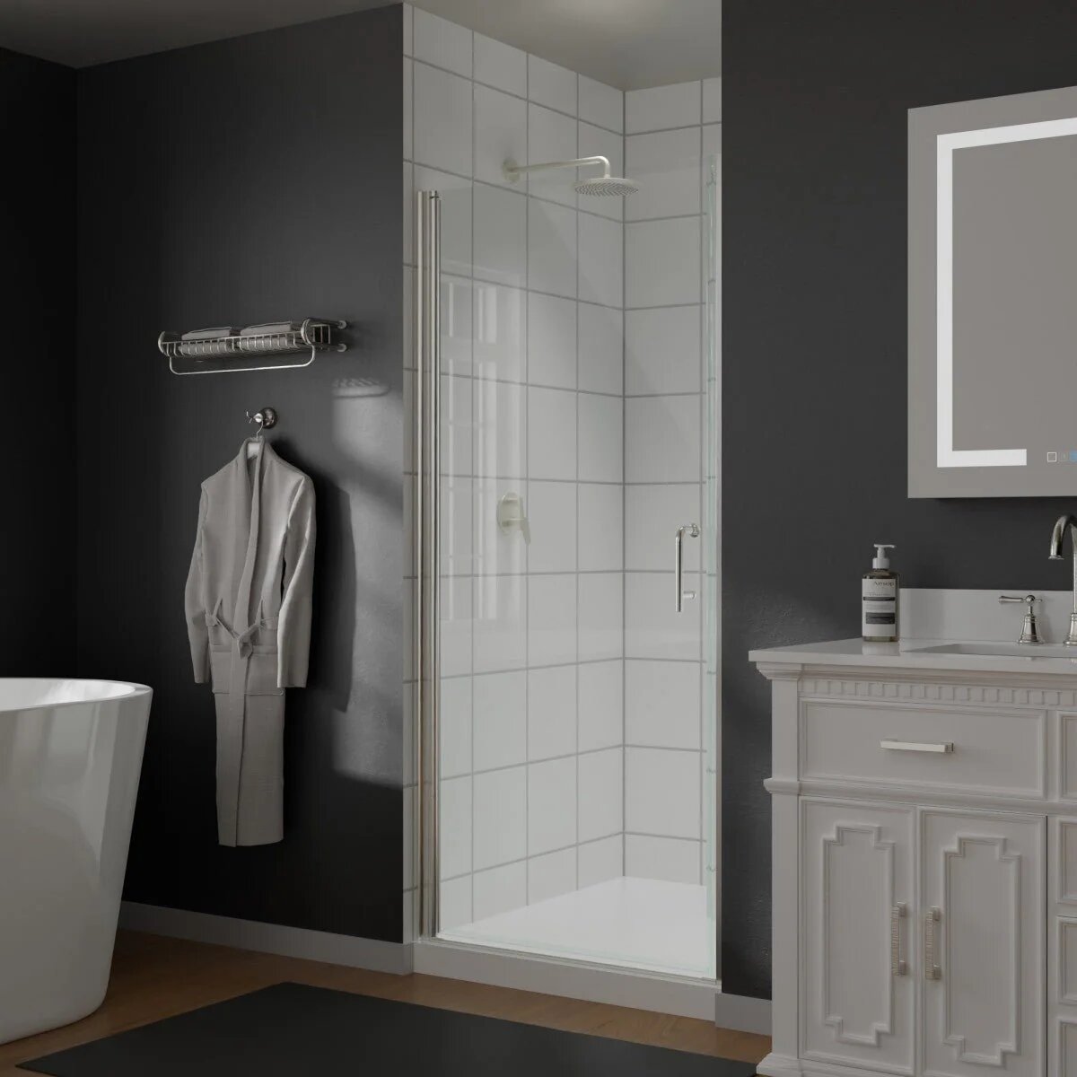 Classy 34-36" Pivot Shower Door