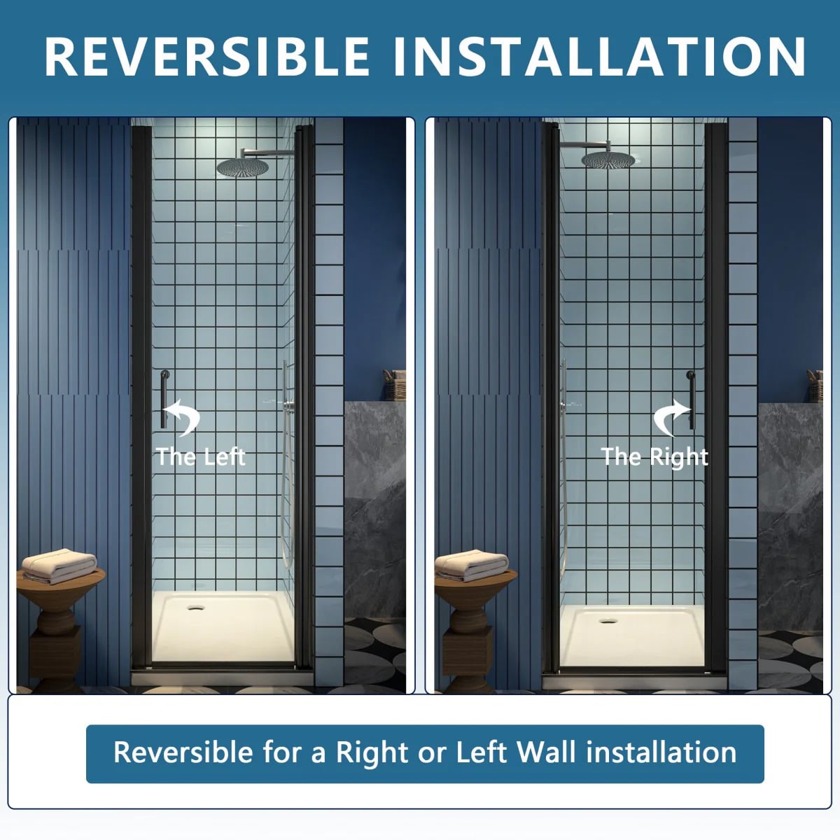 Classy 24-26" Pivot Shower Door