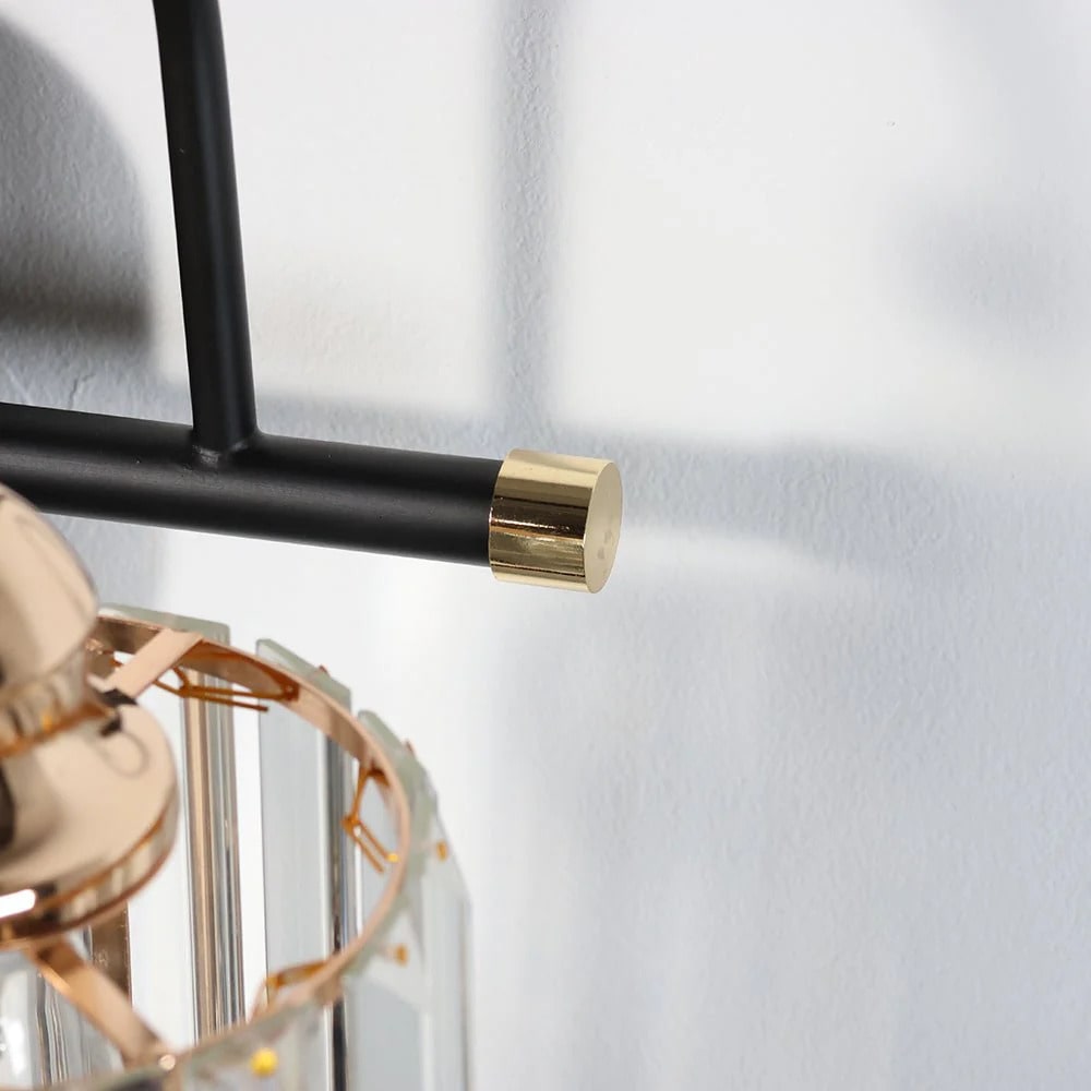 Crystal Vanity Lights 16" Gold Wall Sconces