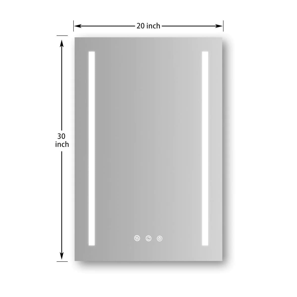 Rise 20" x 30" LED Mirror