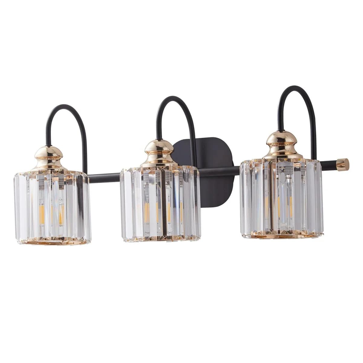 Crystal Vanity Lights 23 1/8" Gold Wall Sconces