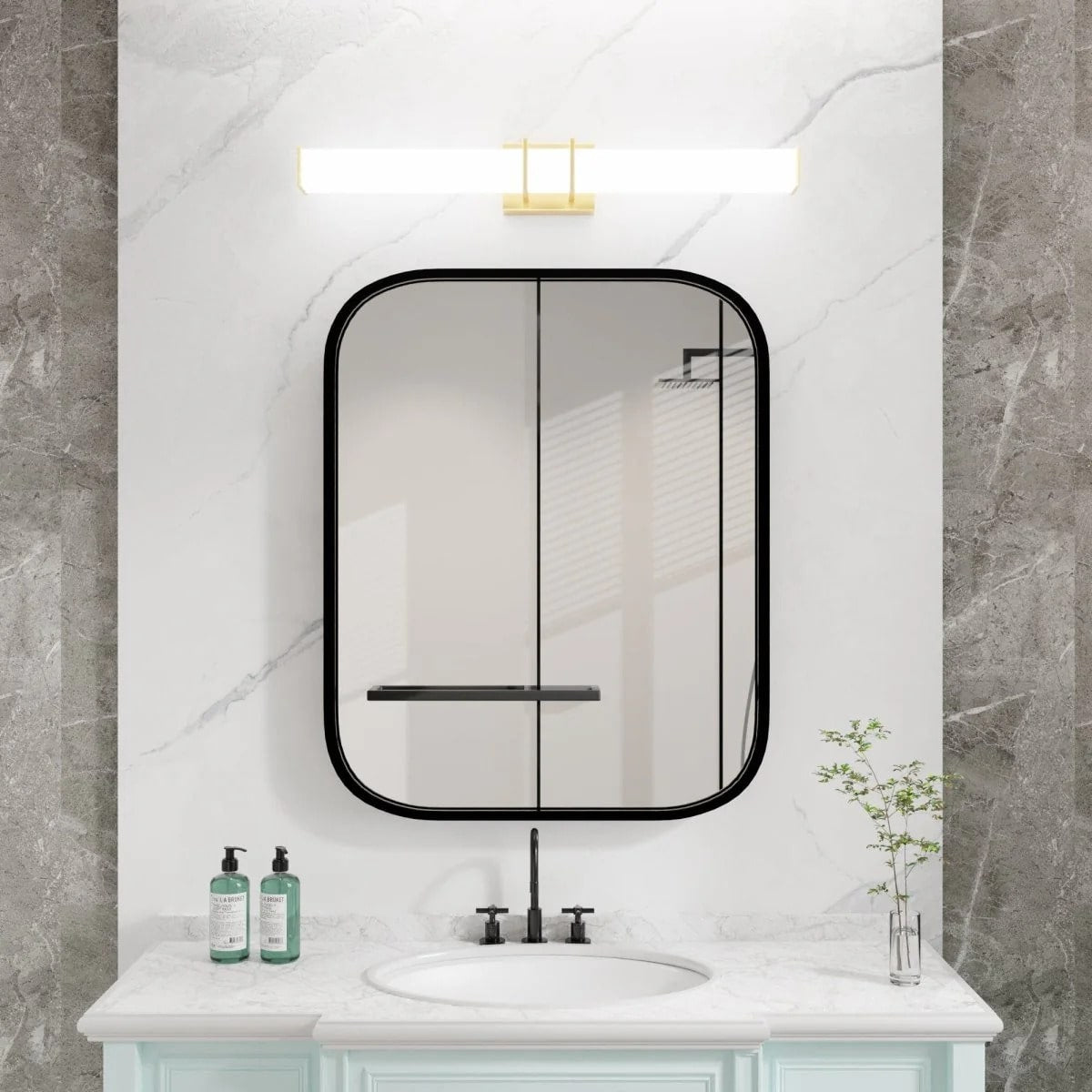 Light Bar 31.5" Sleek LED Vanity Light with Acrylic Shade, Tri-Color Temperature