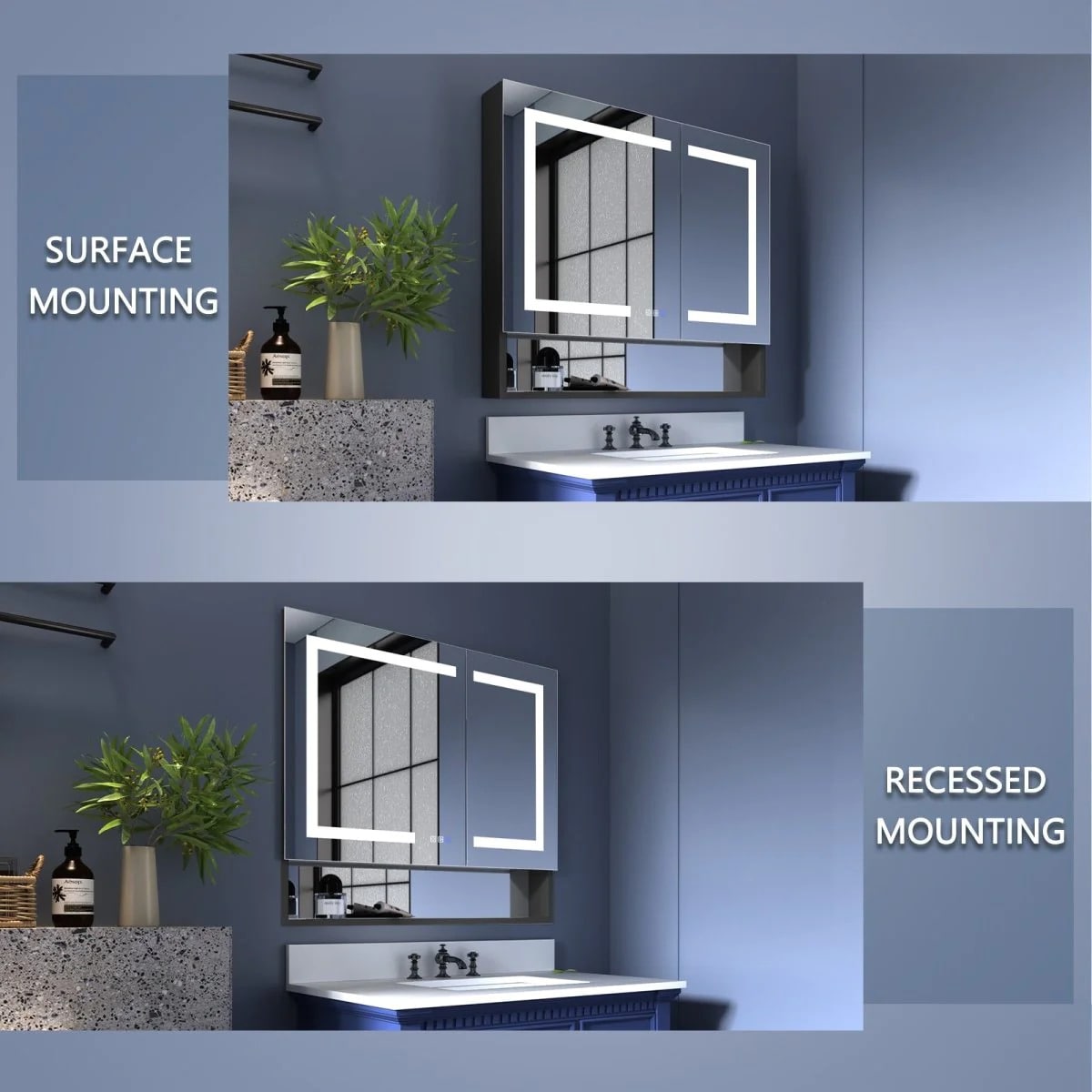 Ample 36" x 32" LED Medicine Cabinet