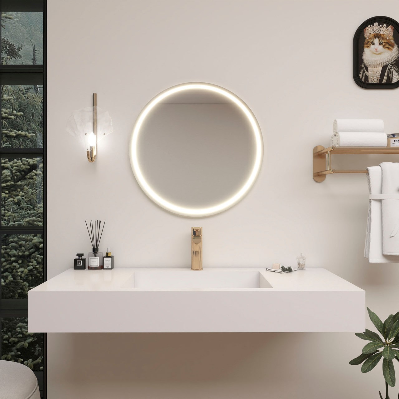 FELIX 42'' Acrylic Single Sink Top