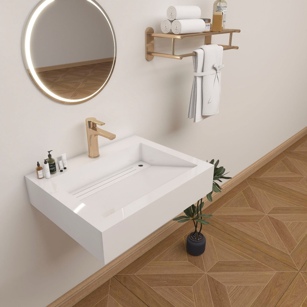 FELIX 24'' Acrylic Single Sink Top