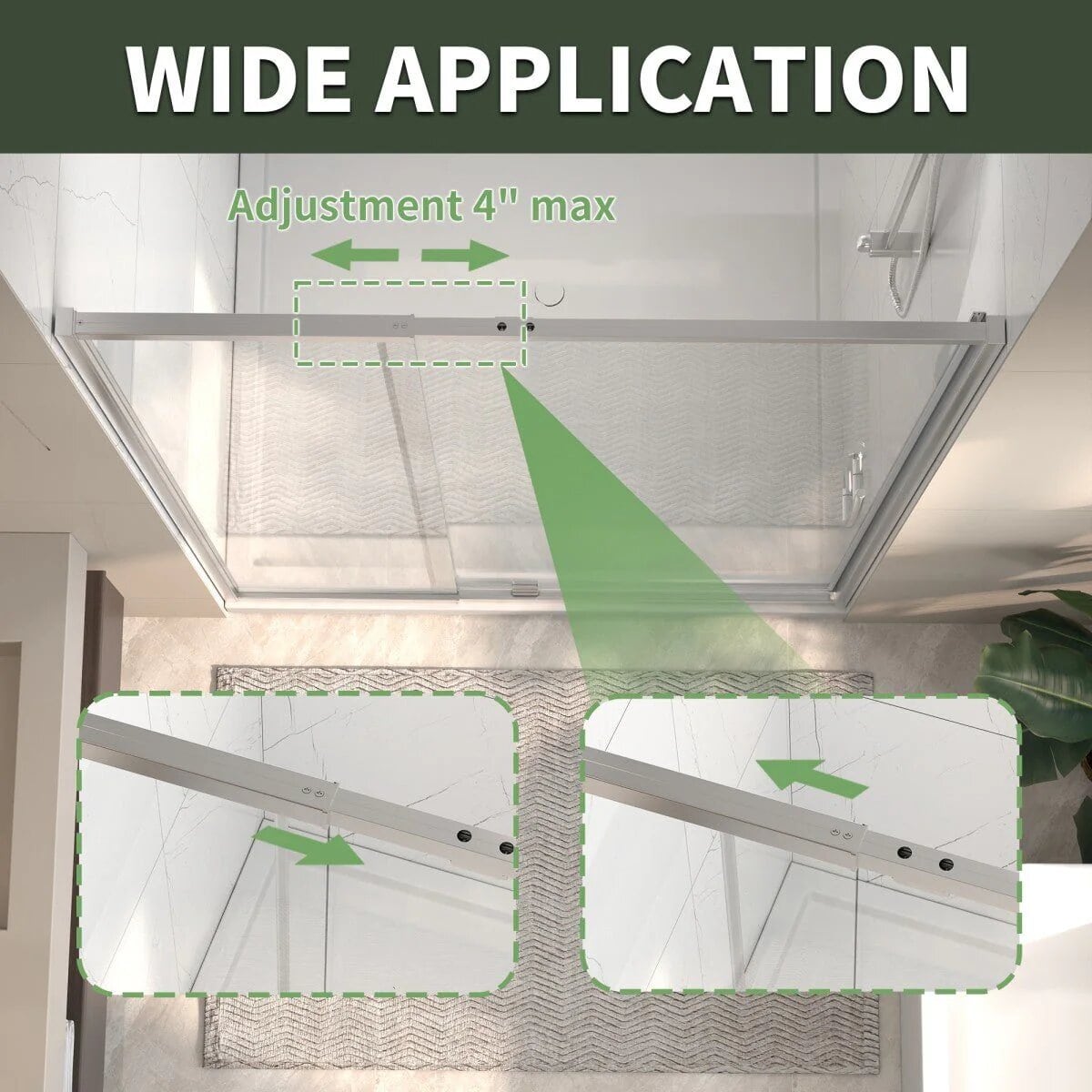 Flexi 44-48" Pivot Shower Door
