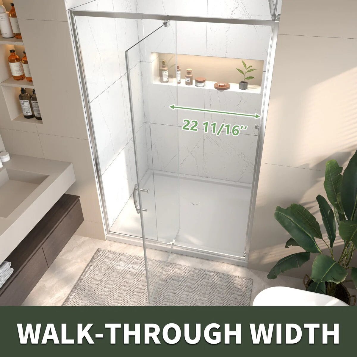 Flexi 44-48" Pivot Shower Door