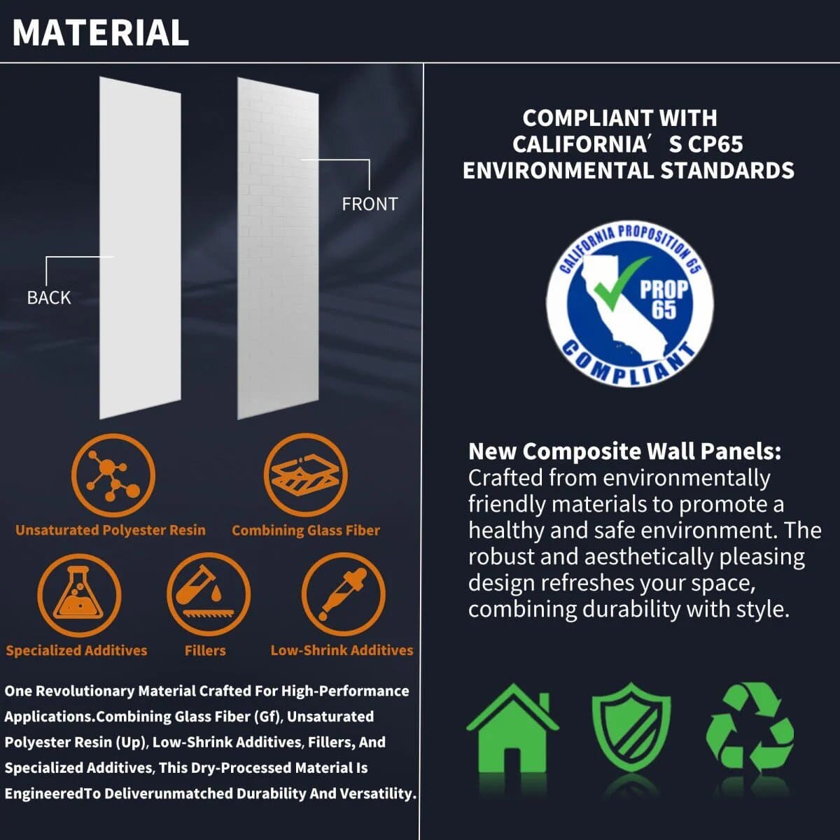 Clearstone™ Modern Mini Tile Shower Wall Panels 32D x 60W x 96H