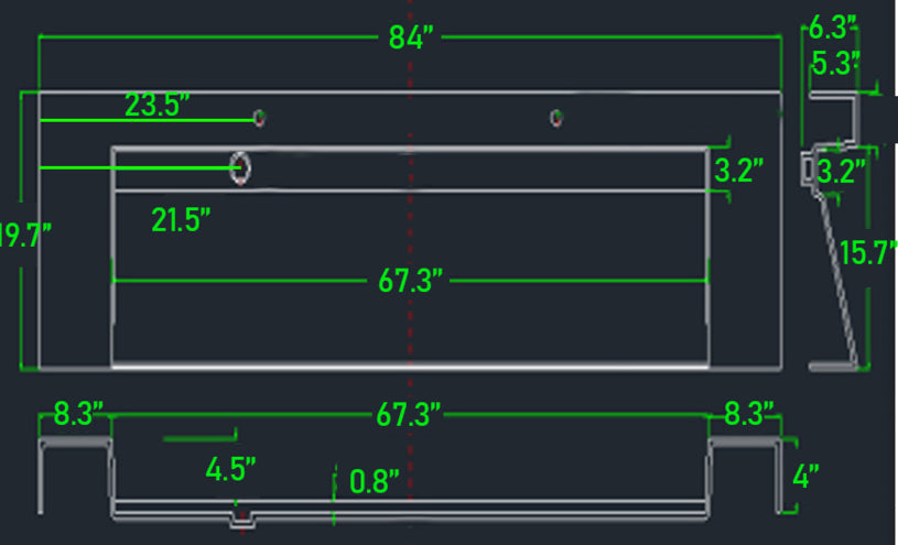 Felix Acrylic Sink Top