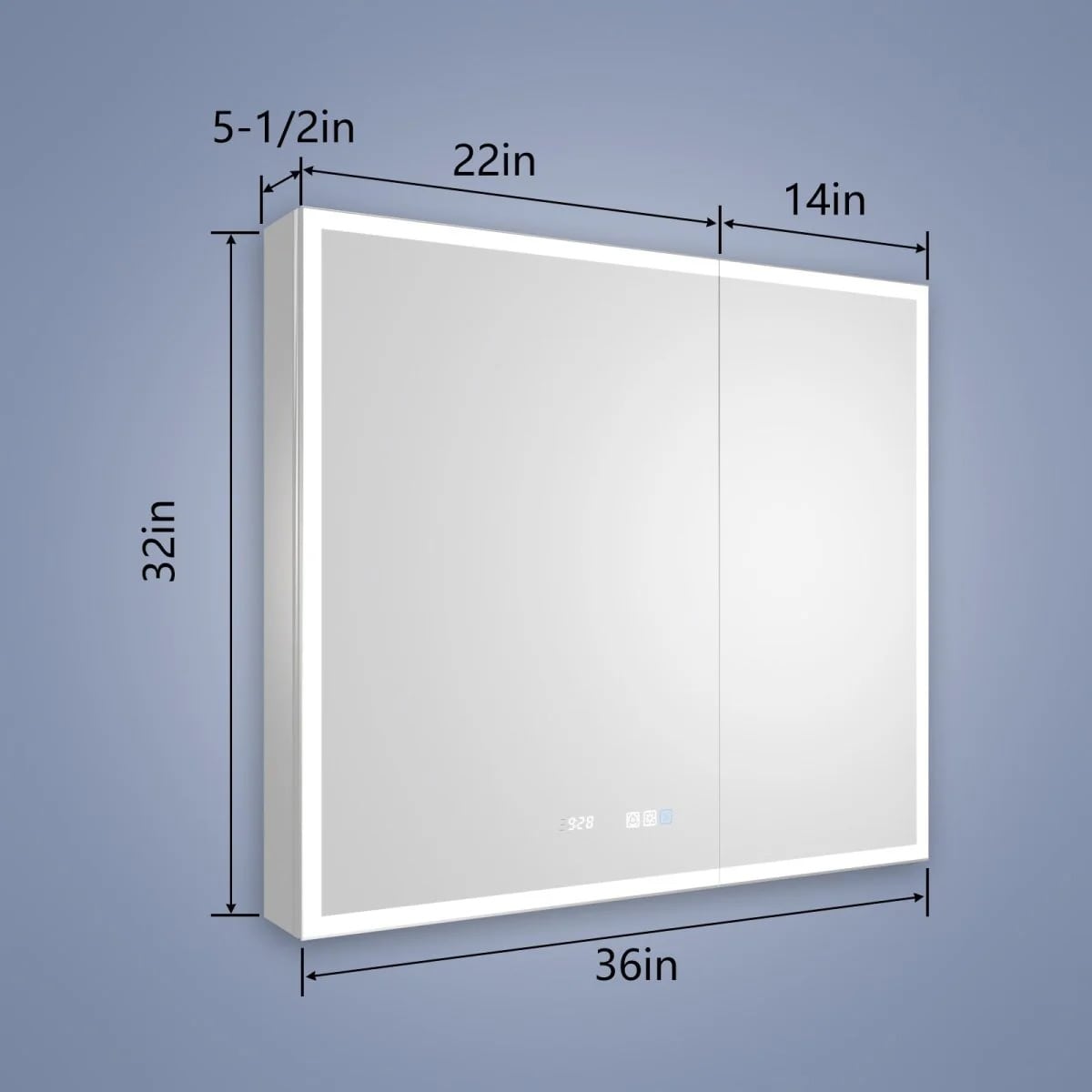 Linea 36" x 36" LED Medicine Cabinet