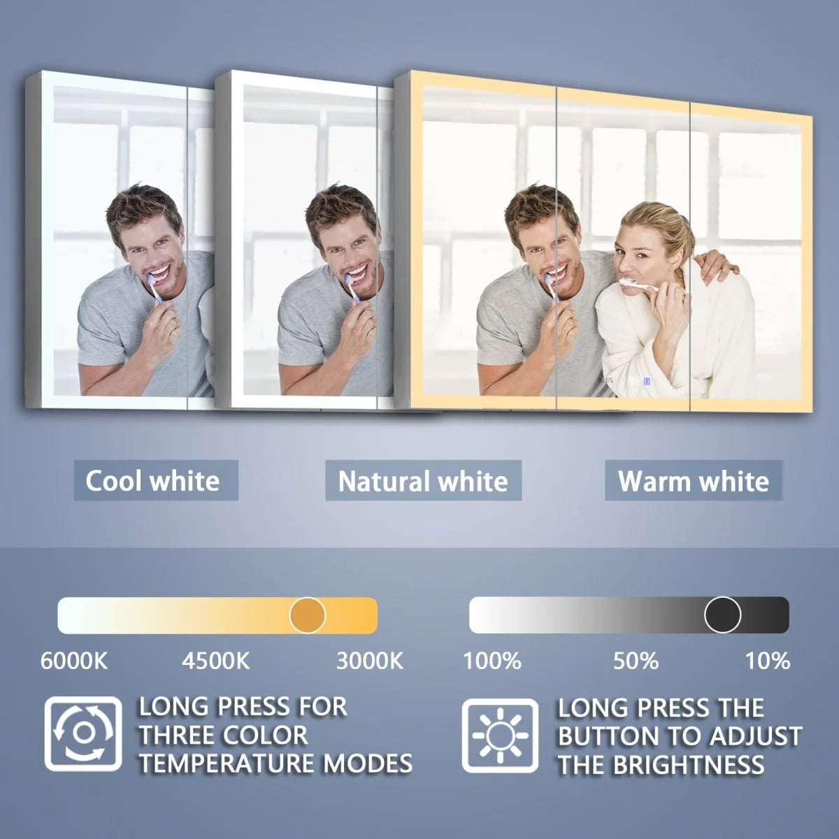 Linea 48" x 36" LED Medicine Cabinet