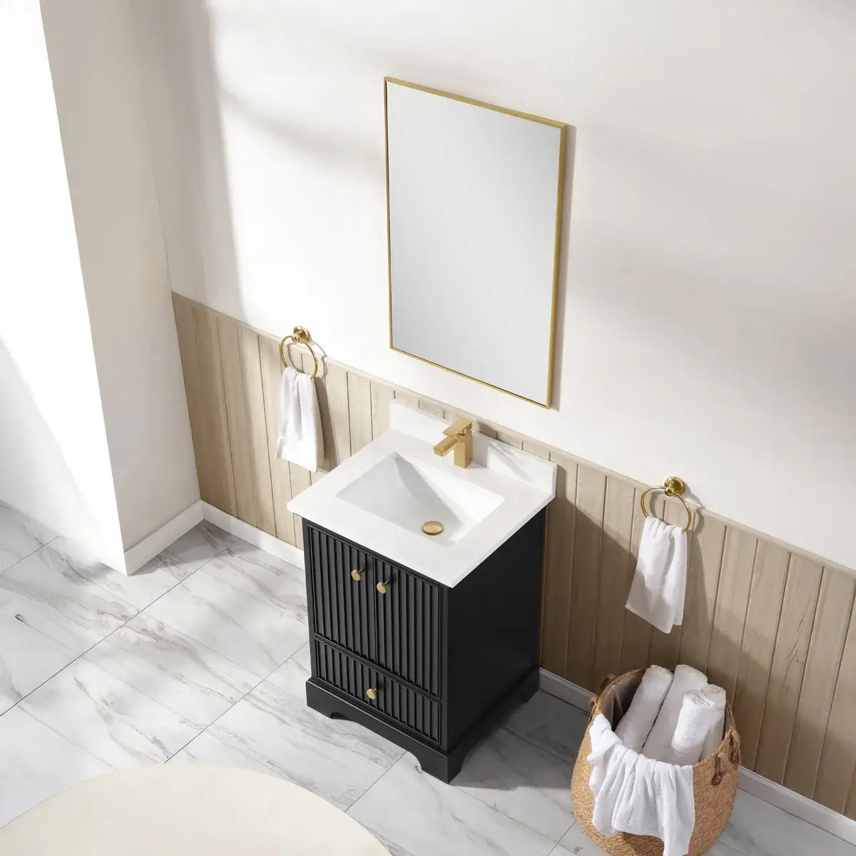 Sicily 24" Freestanding Bathroom Vanity with Sink & Countertop