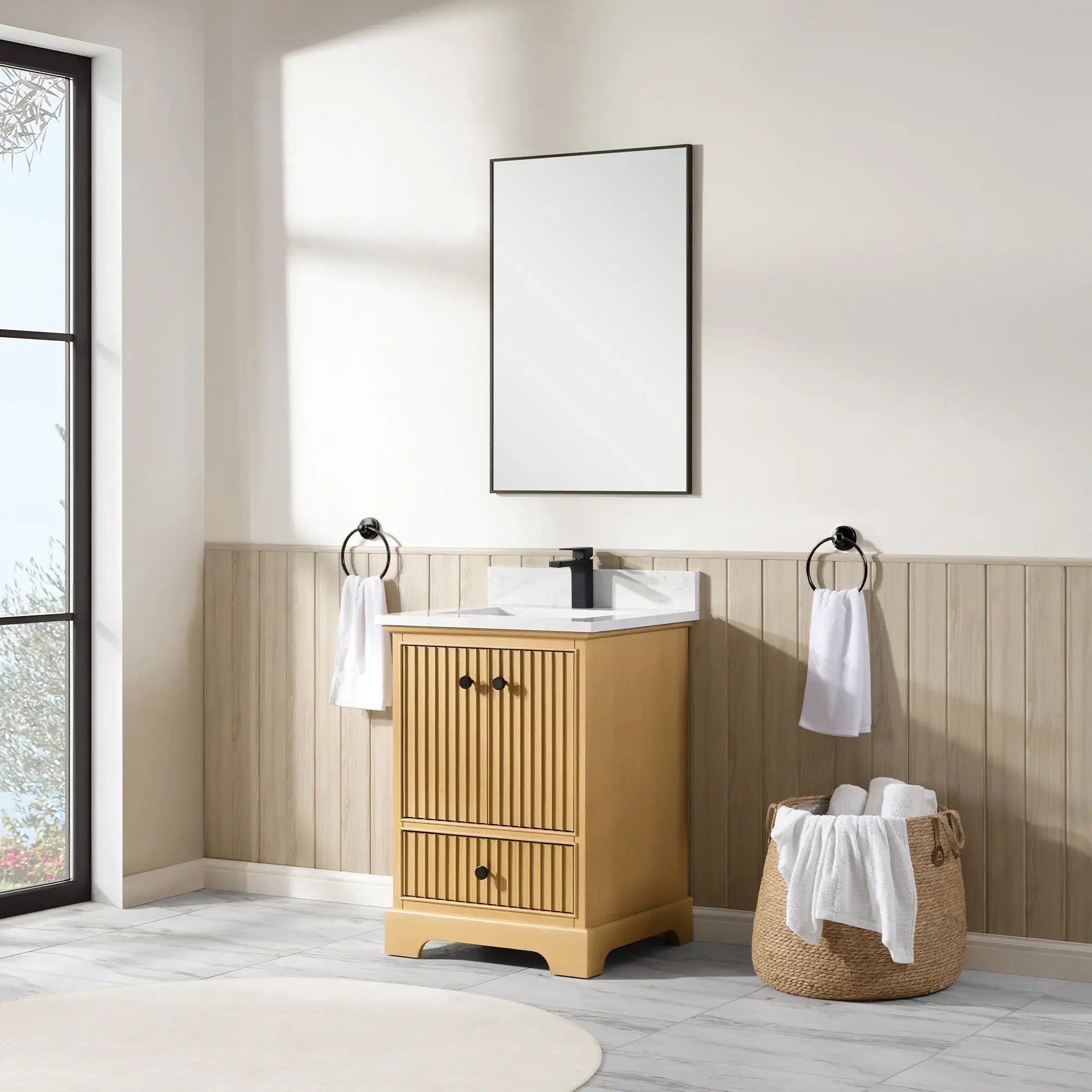 Sicily 24" Freestanding Bathroom Vanity with Sink & Countertop