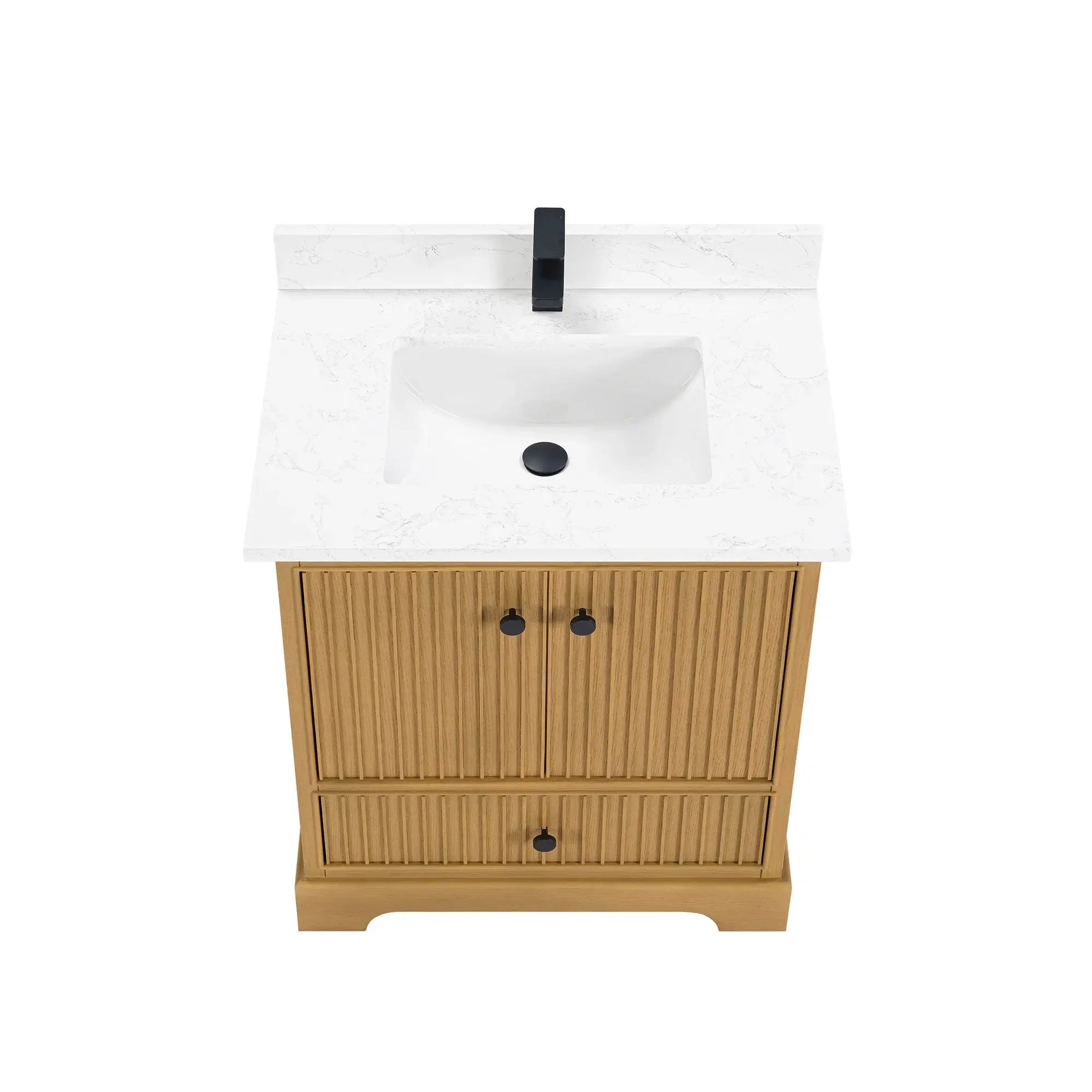 Sicily 30" Freestanding Bathroom Vanity with Sink & Countertop