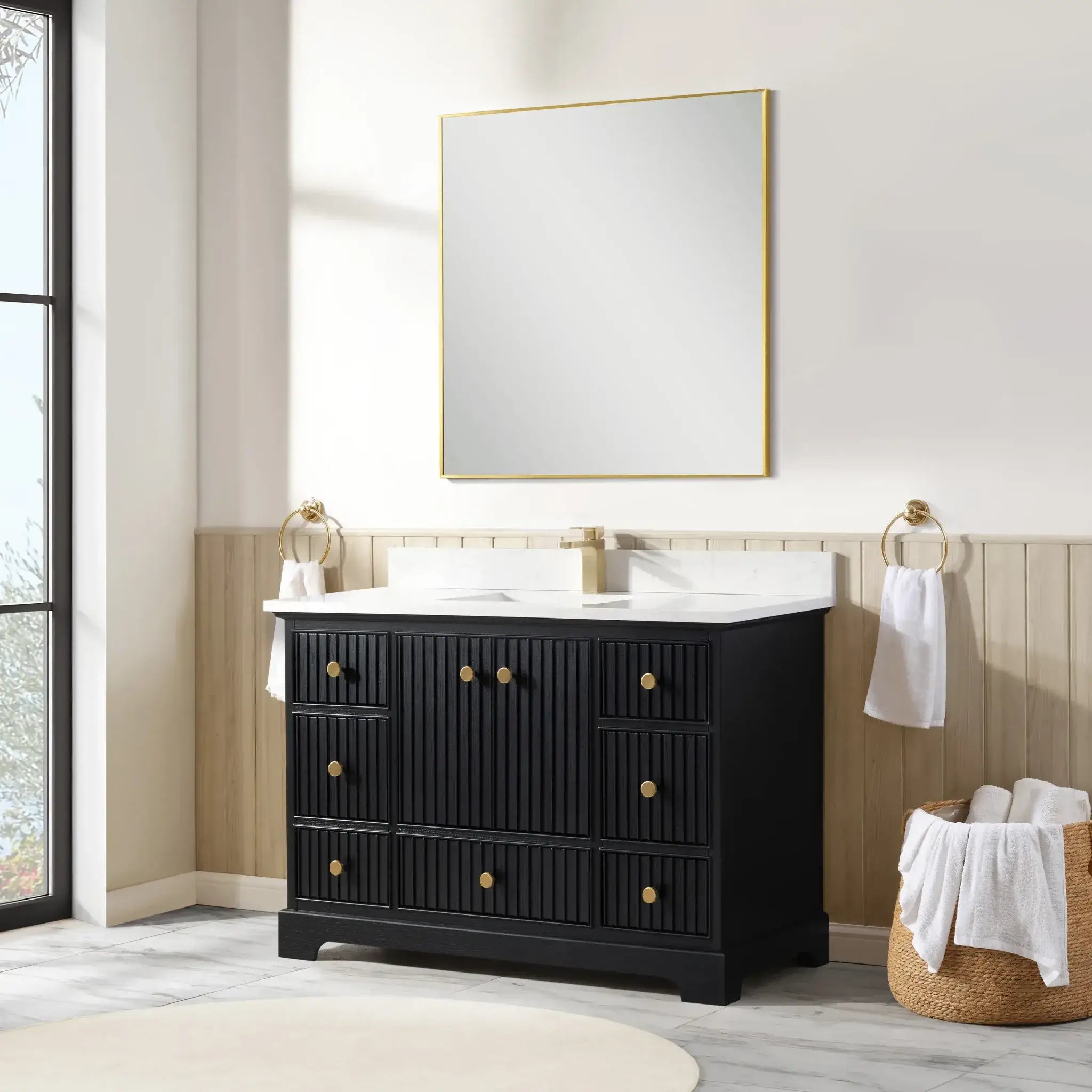 Sicily 48" Freestanding Bathroom Vanity with Sink & Countertop