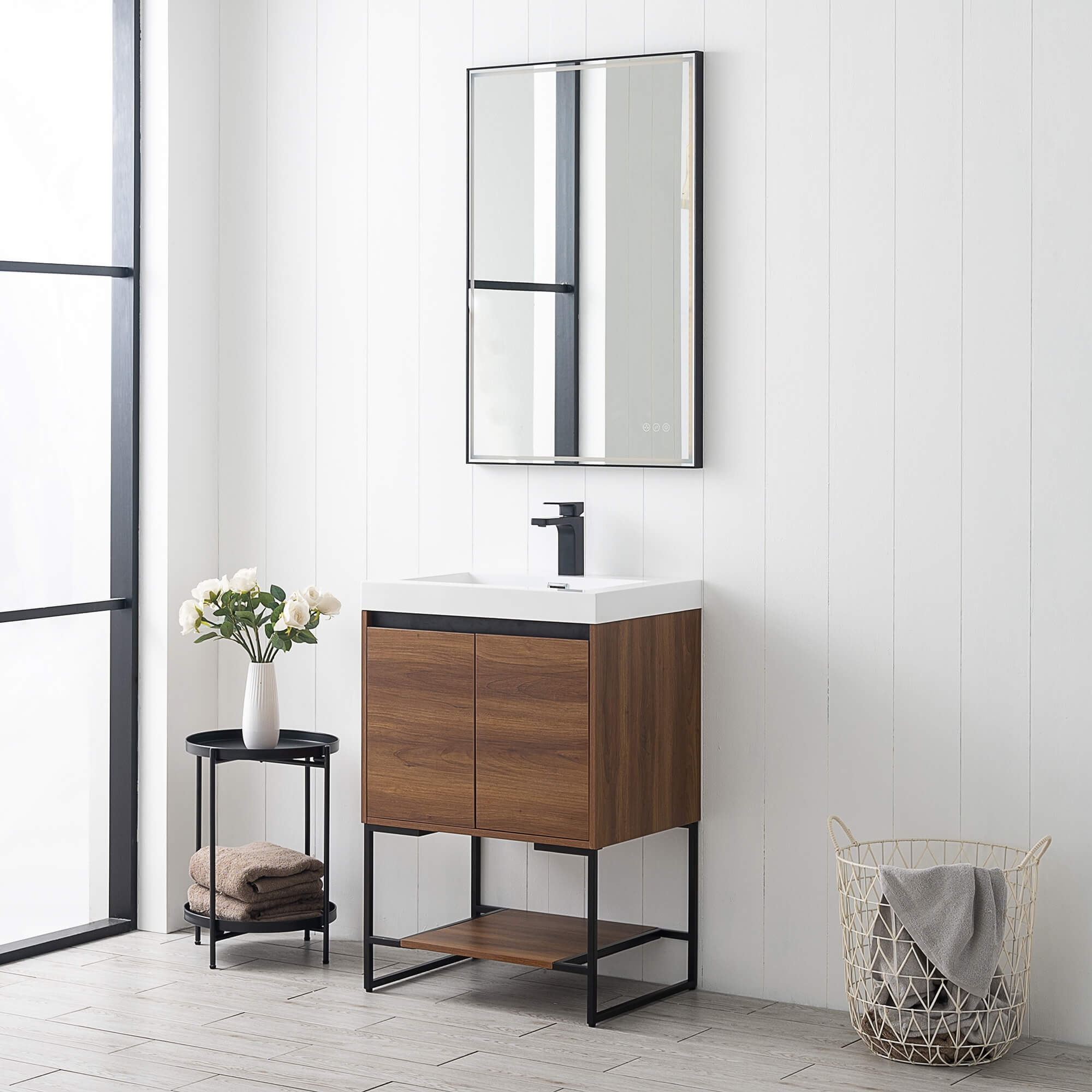 Porto 24-Inch Freestanding Vanity - Modern Bathroom Vanity