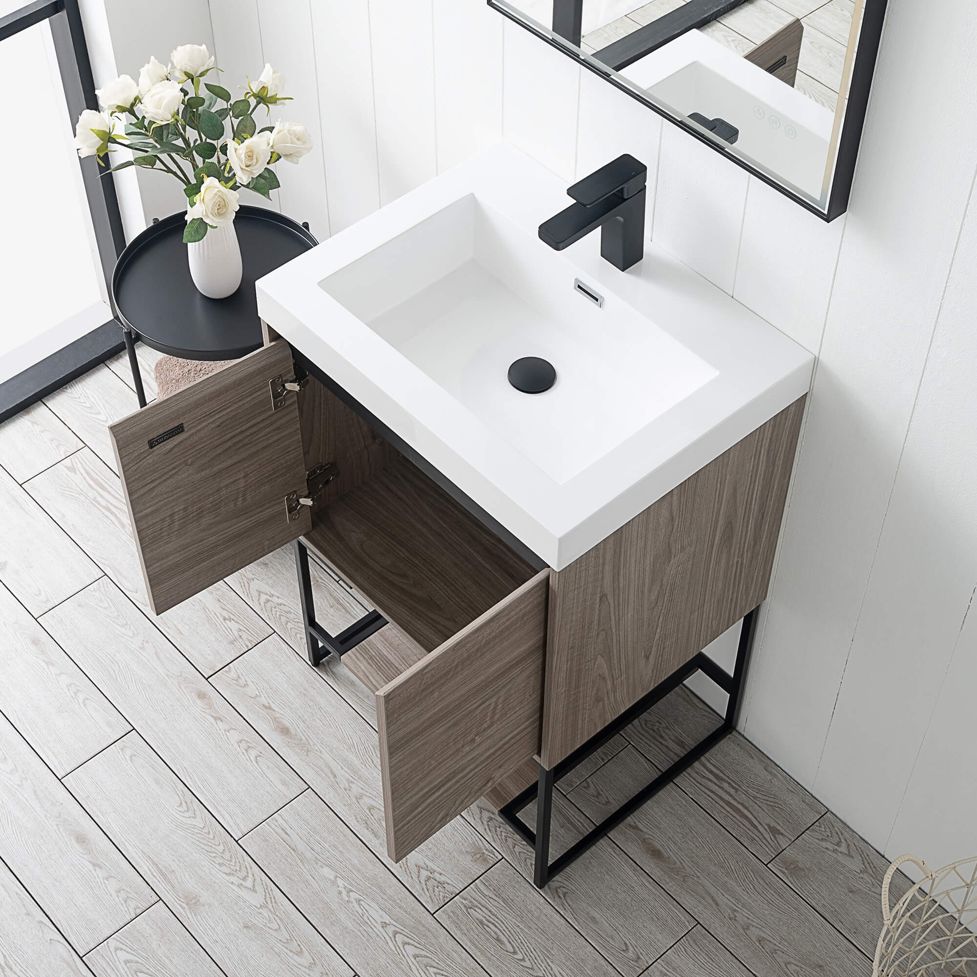 Porto 24" Vanity with Acrylic Sink