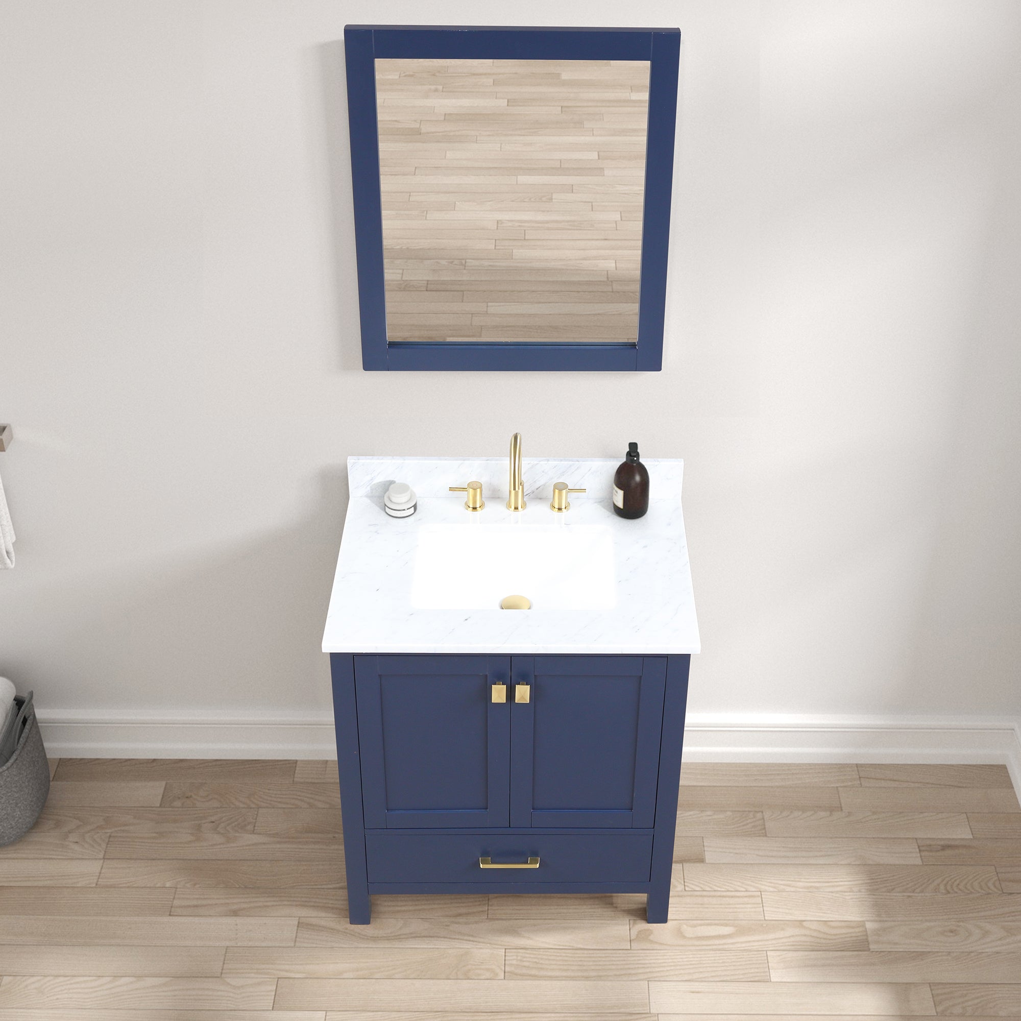 Geneva 30" Grey Bathroom Vanity with SInk - Contemporary Bathroom Vanity
