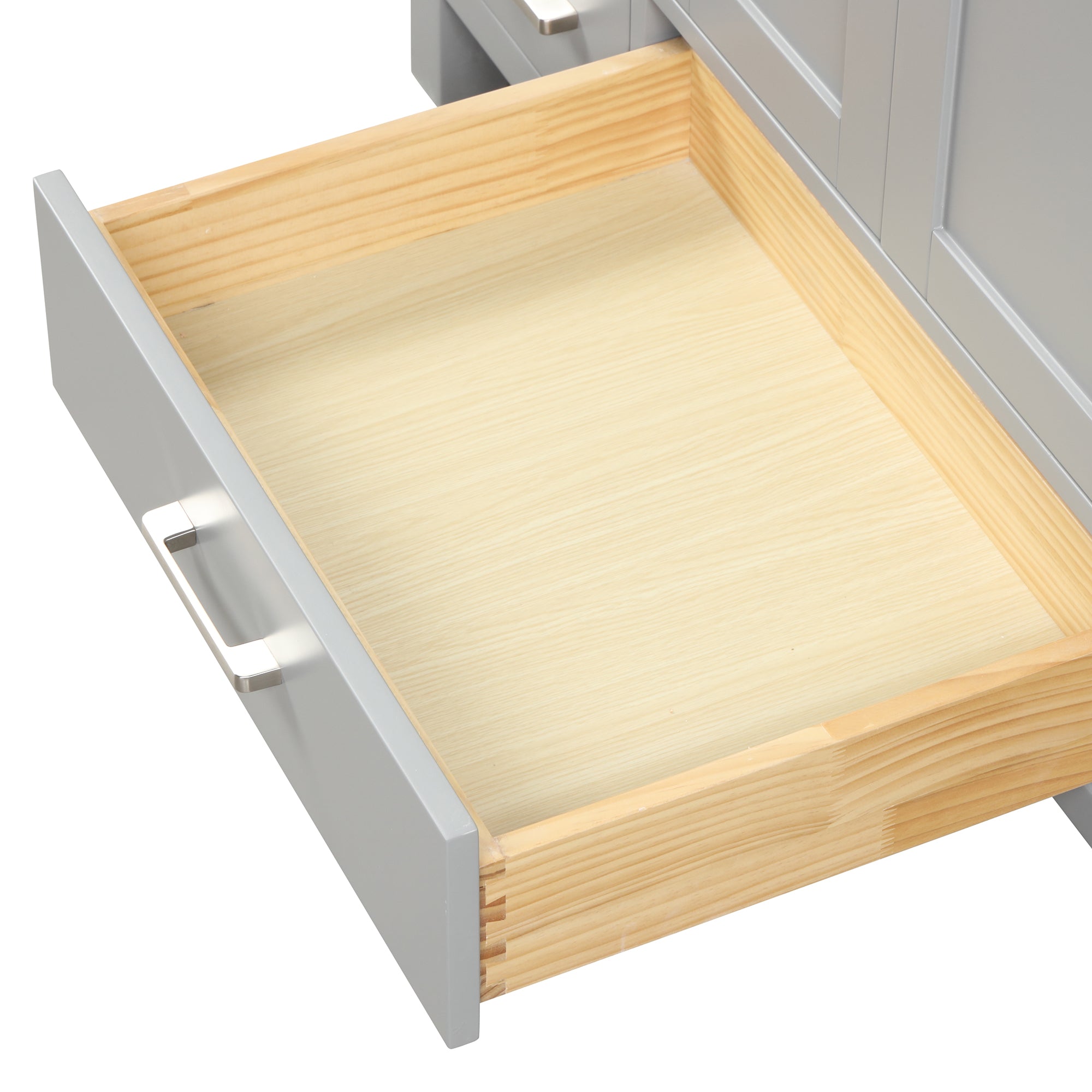 Geneva 48" Bathroom Vanity with Marble Countertop - Contemporary Bathroom Vanity