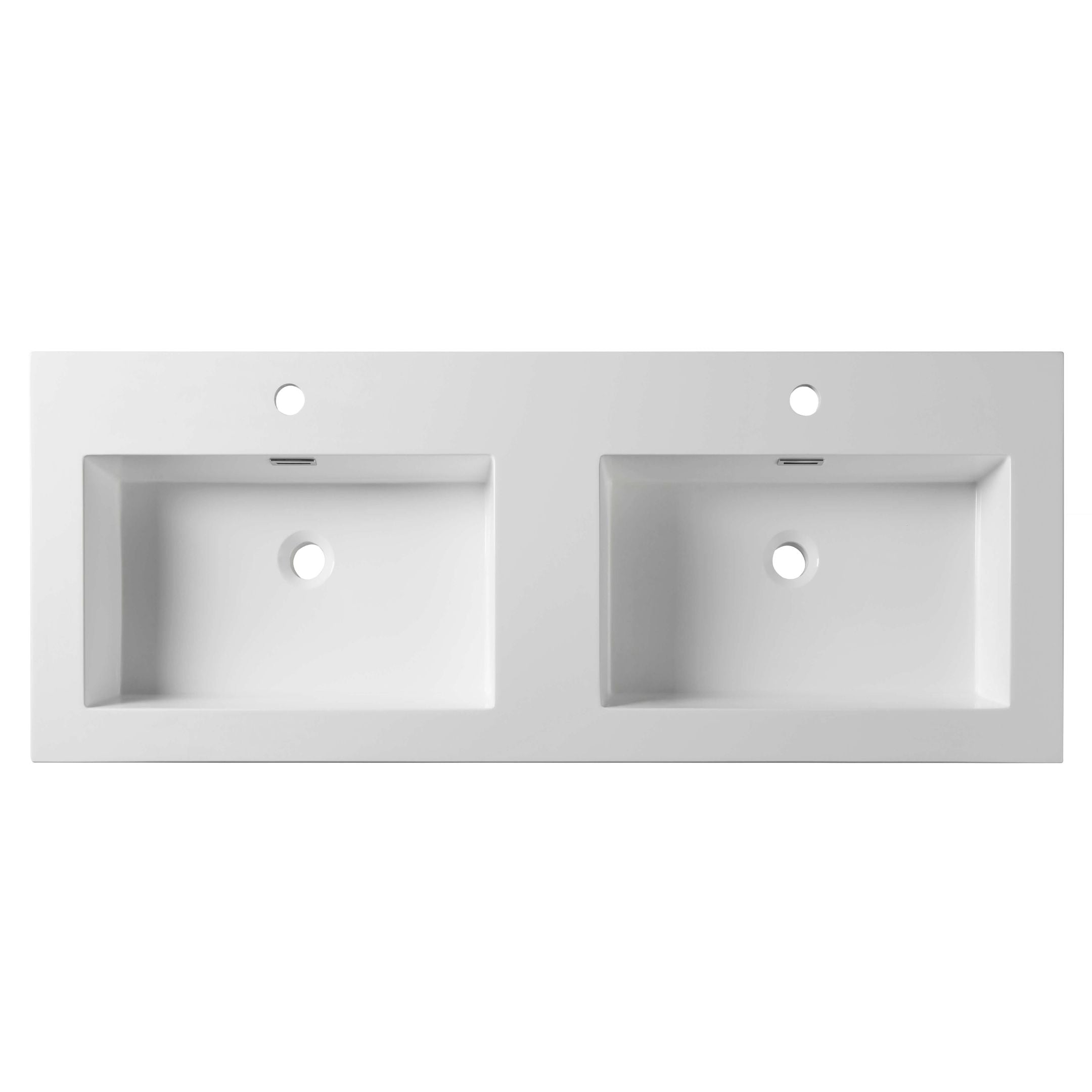 Double Acrylic Basin for Single whole Faucets