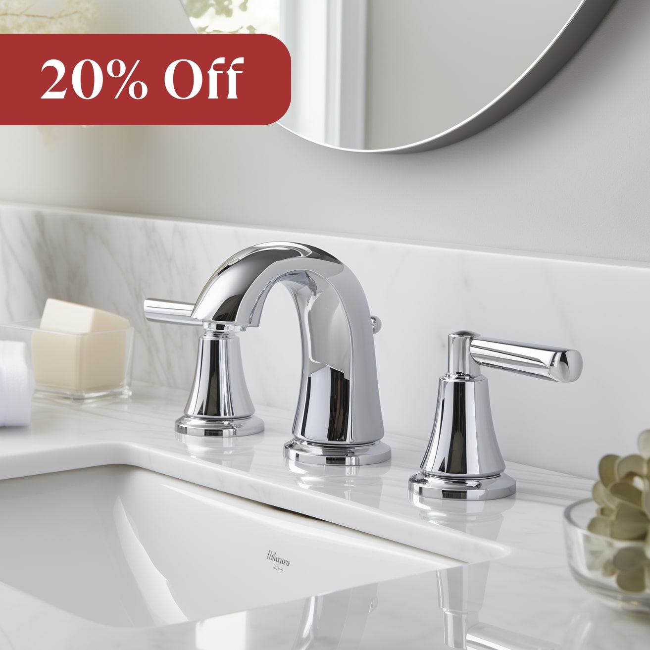 20% Off Wide Faucets