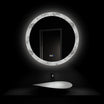 Glacy 30" Round LED Mirror – Ice Textures Edge