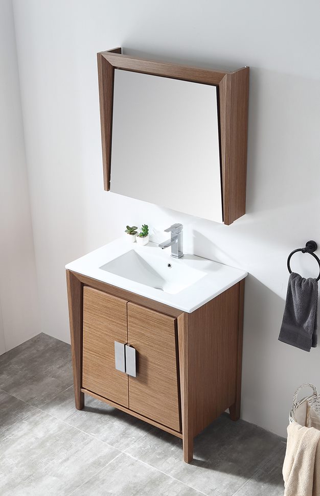 36" Larvotto Vanity with Ceramic Top - Modern Bathroom Vanity