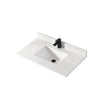 36″ Artificial Stone Calacatta White Bathroom Countertop with Undermount Sinks