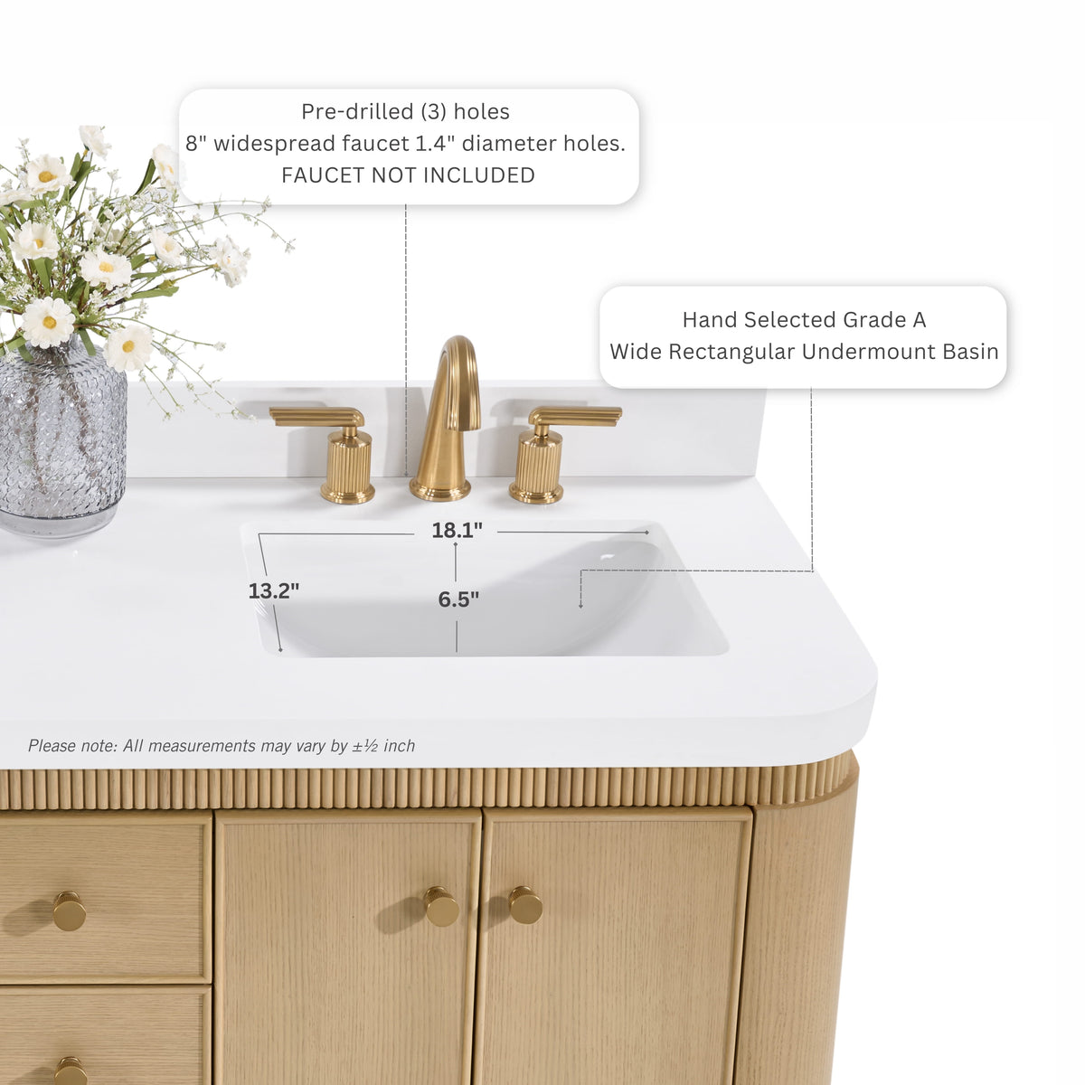 Aston 36" Bath Vanity Set with Alpine White Quartz Top